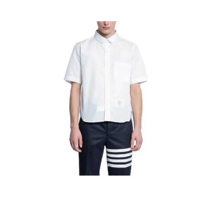 Thom Browne Thom Browne Short Sleeve Button-Up Shirt -2507 Size US L / EU 52-54 / 3 - 7 Thumbnail