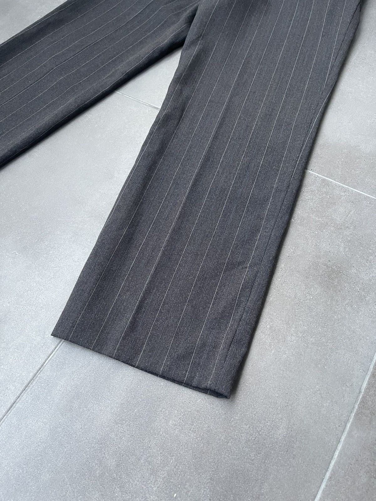 Dolce & Gabbana Dolce & Gabbana Wool Stripped Grey Brown Causal Pants Size US 32 / EU 48 - 12 Thumbnail