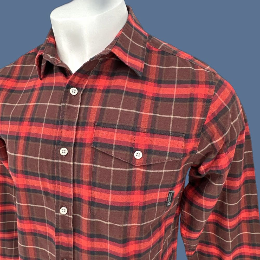 Mountain Hardwear VINTAGE? (No) Mountain Hardwear Shirt Mens M Plaid Flannel Lot 2 Red Gray Outdoor Hiking Button-Up Casual Workwear Travel Size US M / EU 48-50 / 2 - 1 Thumbnail