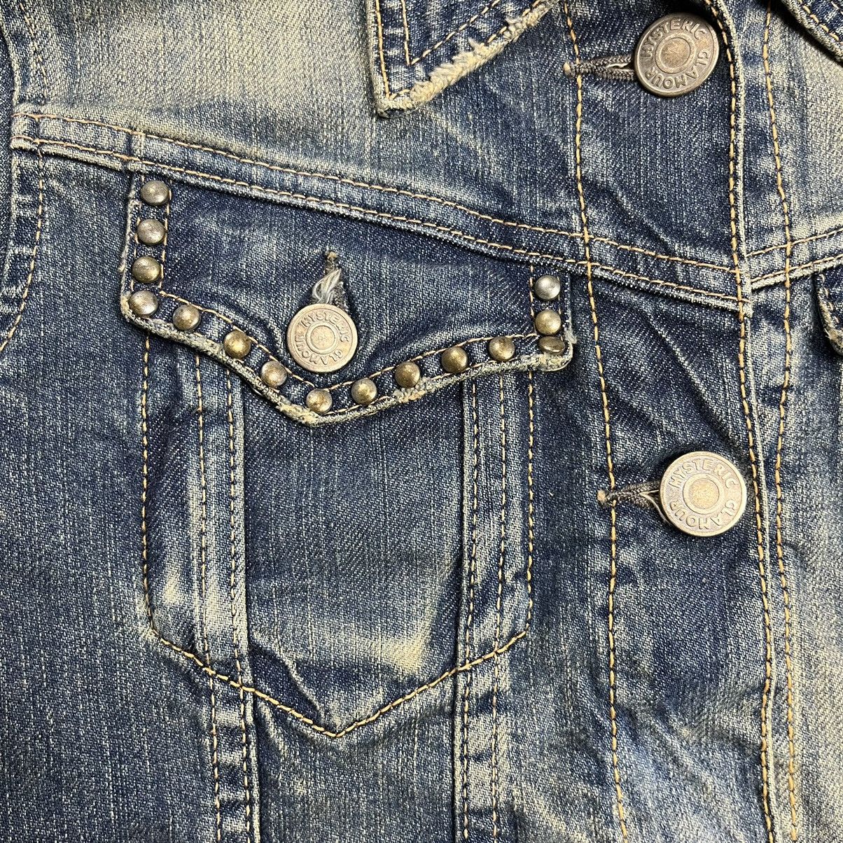 Hysteric Glamour × Le Grande Bleu (L.G.B.) Vintage Hysteric Glamour Love Buzz studded denim jacket Size XS / US 0-2 / IT 36-38 - 5 Thumbnail