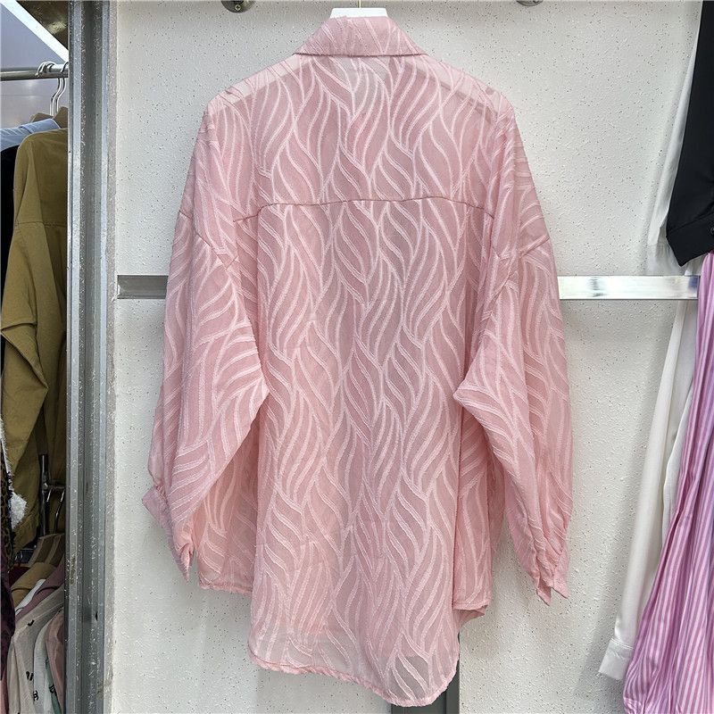 Other Long-sleeved mid-length sequined lace and diamond shirt Size ONE SIZE - 2 Thumbnail