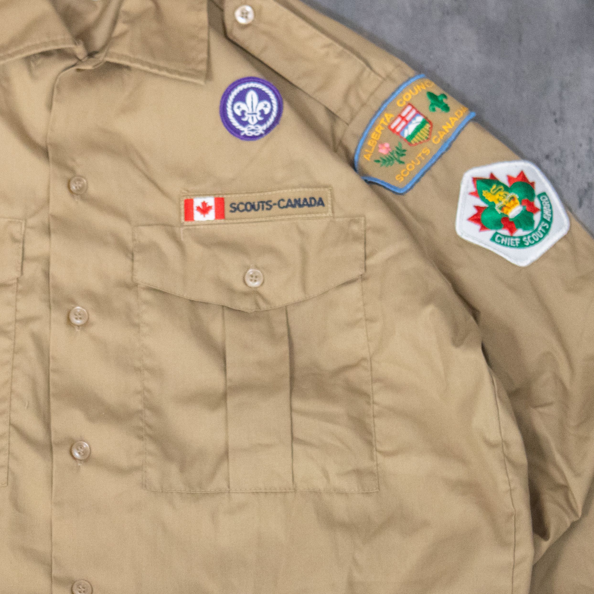 Vintage Vintage 1990's Scouts Canada Tan Overshirt Size US M / EU 48-50 / 2 - 4 Thumbnail