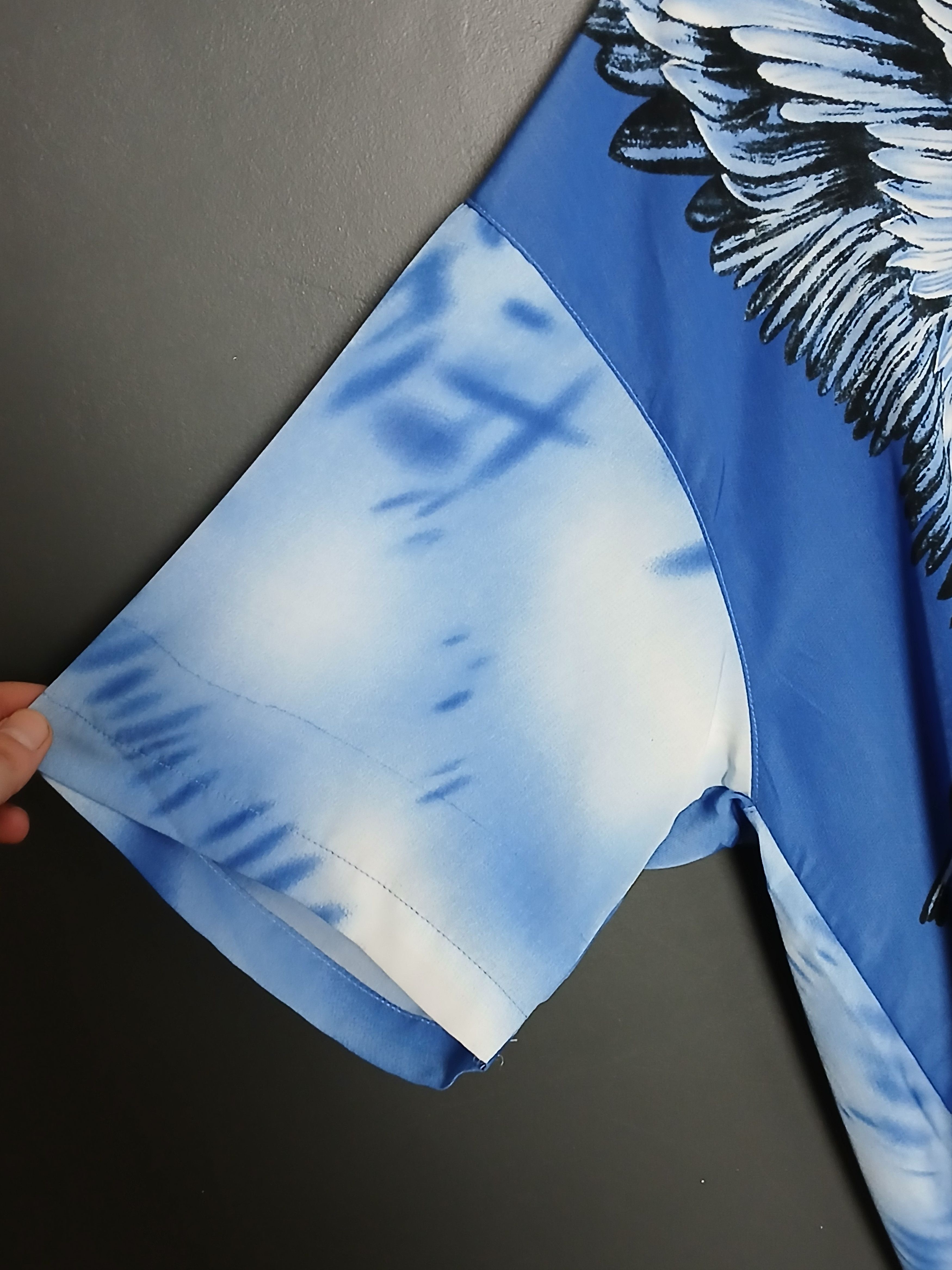 Japanese Brand Sukajan Dragon vs Eagle All Over Print Shirt Size US XL / EU 56 / 4 - 6 Thumbnail
