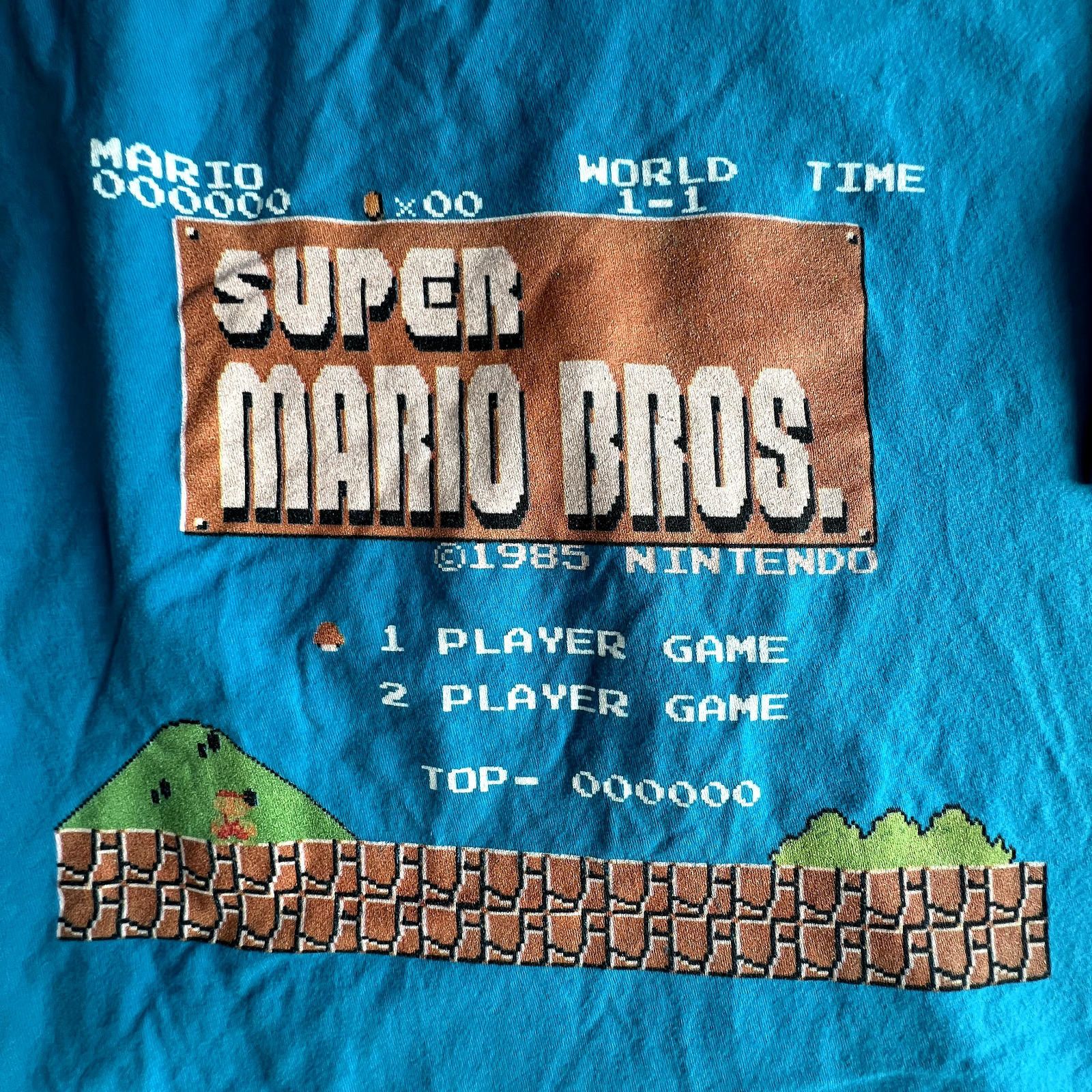 Nintendo Nintendo Super Mario Bros Start Screen T-Shirt Adult XL RARE Size ONE SIZE - 2 Thumbnail