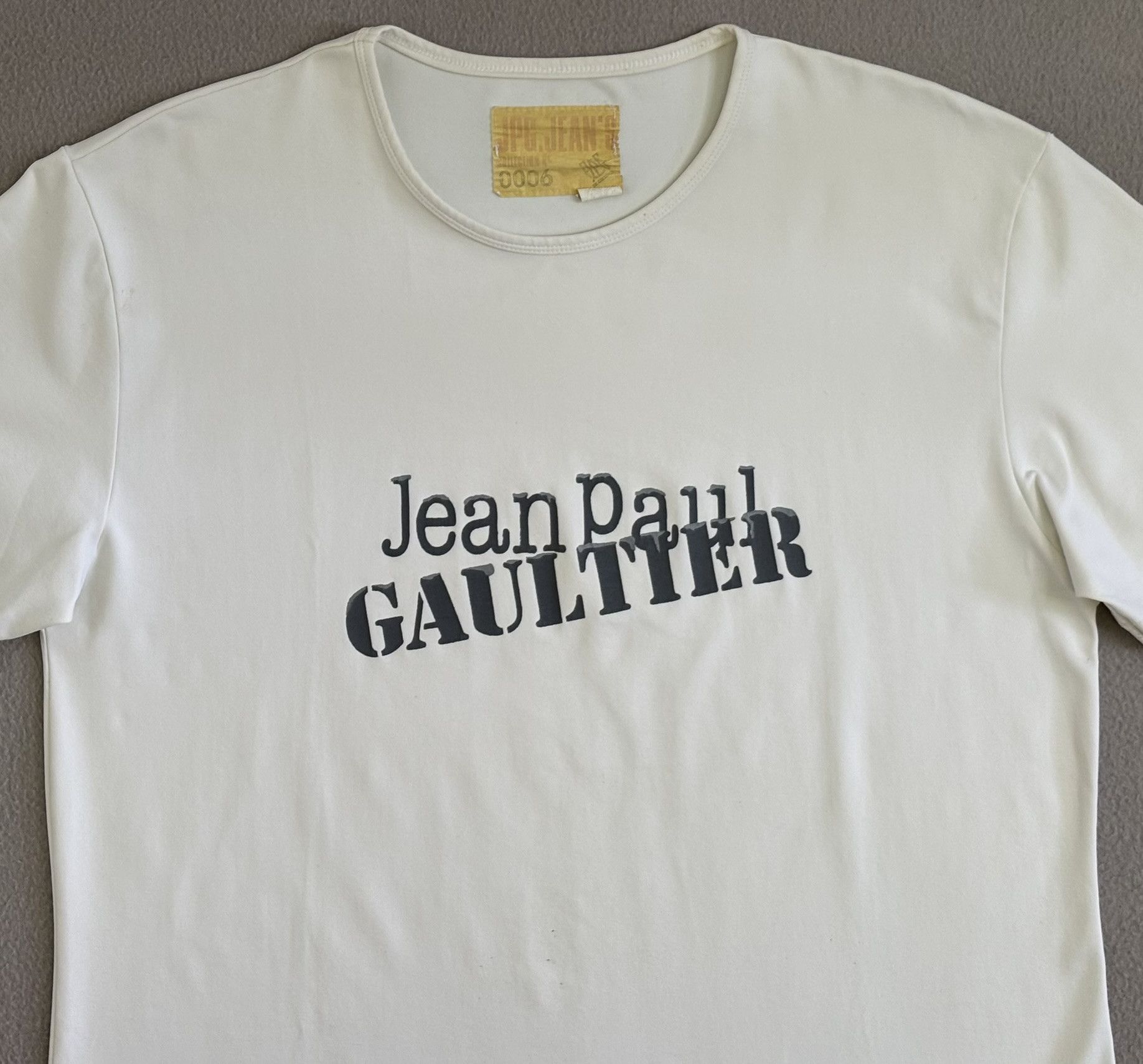 Jean Paul Gaultier Jean Paul Gaultier Jean's T-shirt White Small JPG Jeans Size US S / EU 44-46 / 1 - 6 Thumbnail