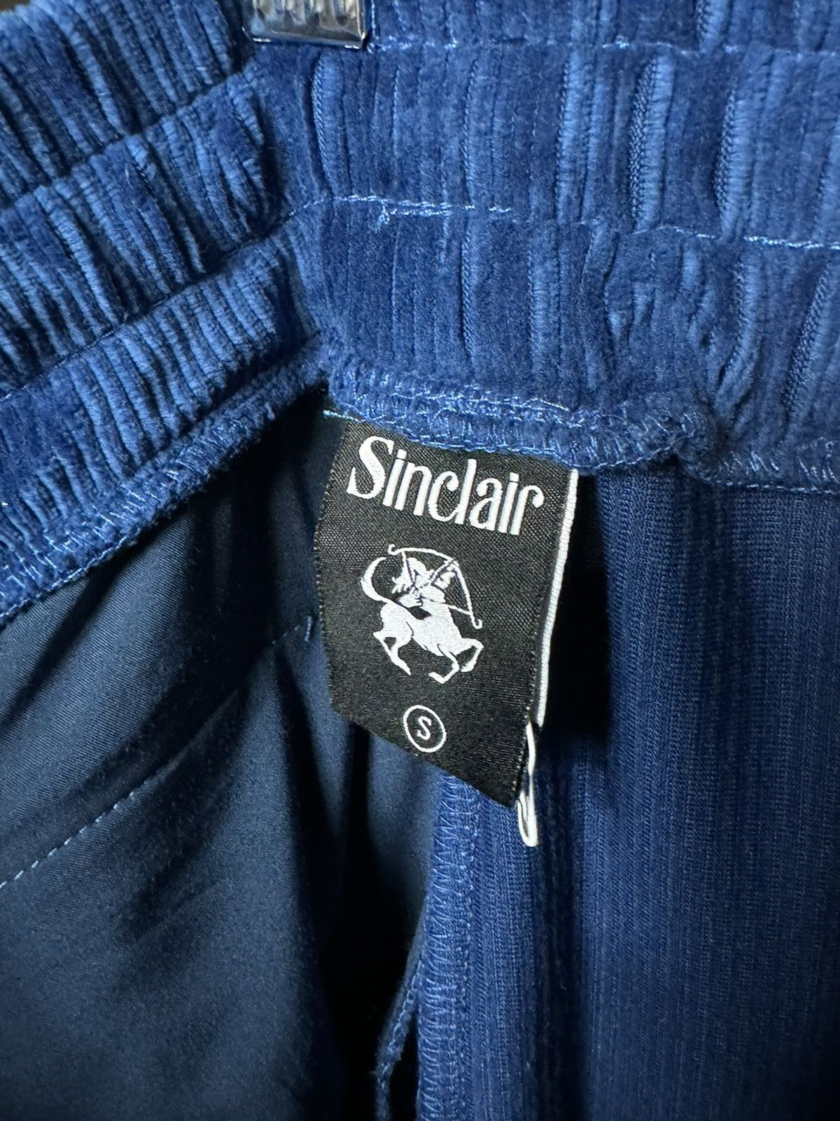 Sinclair Global Sinclair Embroidered Logo Corduroy Blue Sweatpants - Small Size US 32 / EU 48 - 4 Thumbnail