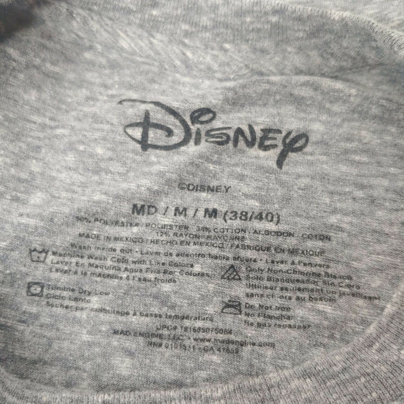 Disney Disney Mickey Mouse Shirt Men M Heather Gray Short Sleeve Crew Neck Graphic Print 90s Disney Character? Wait. Size US M / EU 48-50 / 2 - 3 Thumbnail