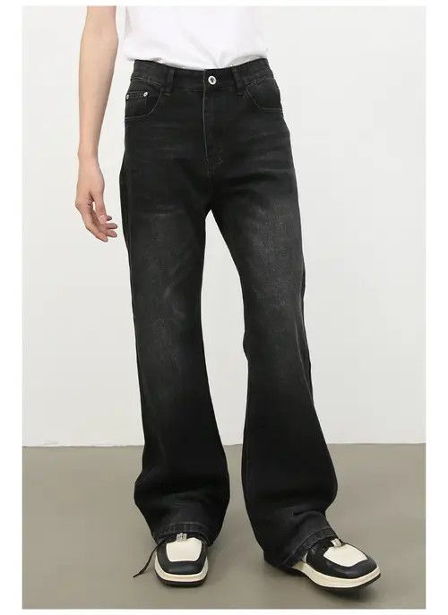 VIBE American street loose straight casual versatile flared jeans Size US 32 / EU 48 - 5 Thumbnail