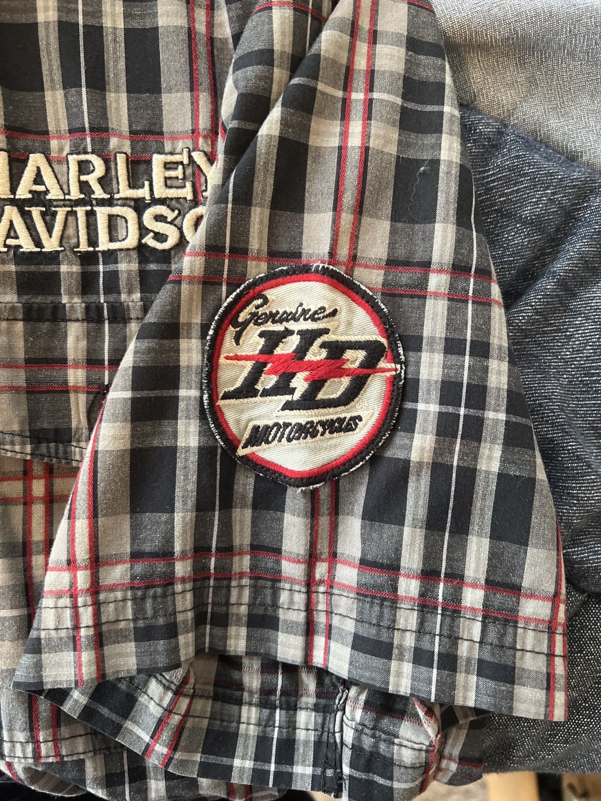 Harley Davidson Cropped Harley Davidson Button Up Size US M / EU 48-50 / 2 - 6 Thumbnail