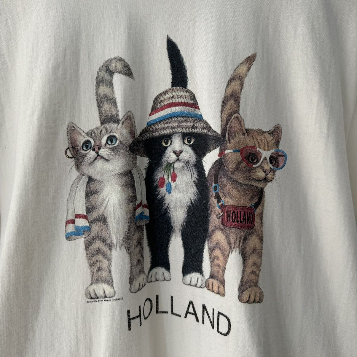 Vintage Holland Cats Tee Size US M / EU 48-50 / 2 - 3 Thumbnail