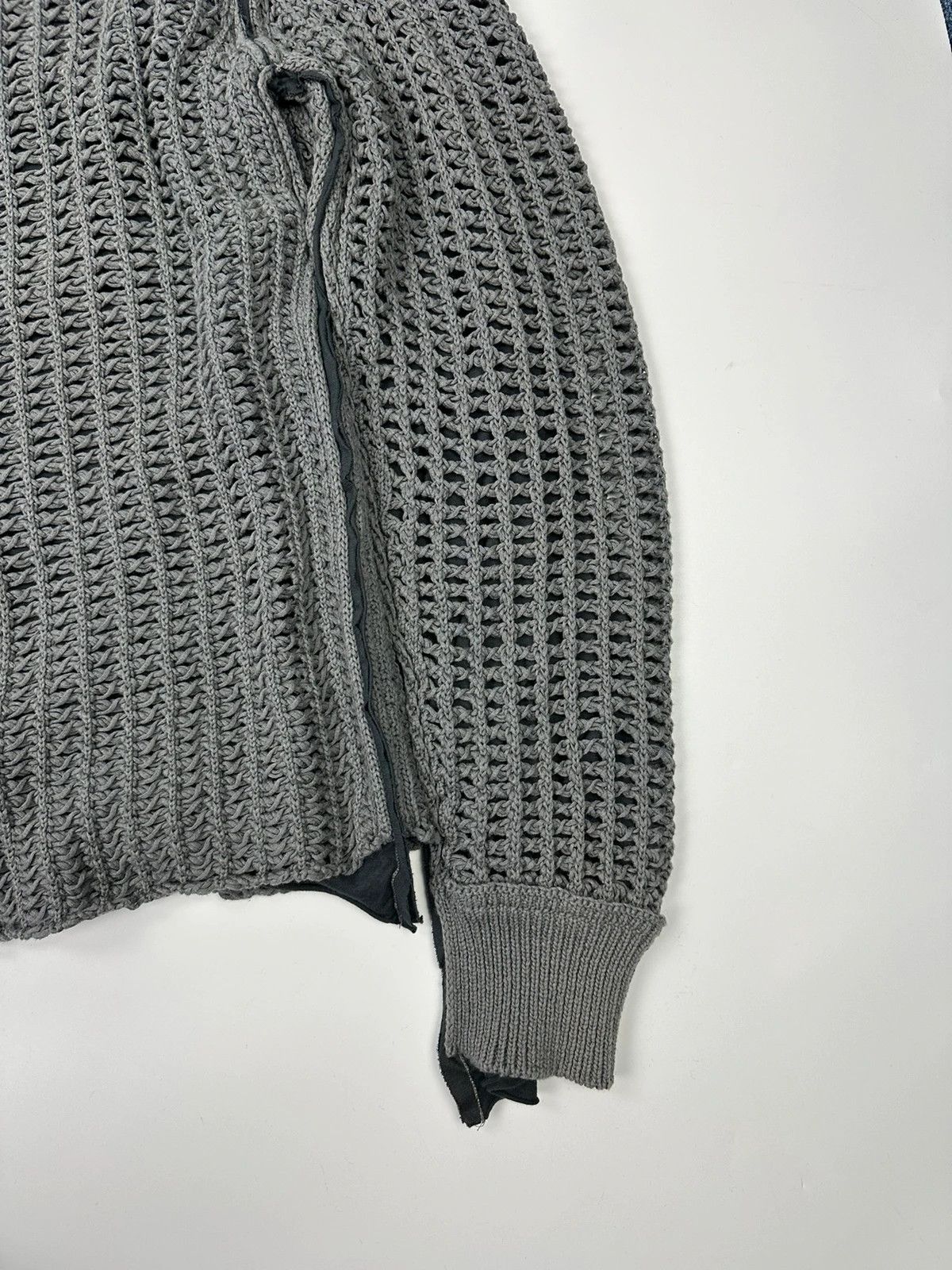 Dolce & Gabbana Dolce & Gabbana 00’s Net Double Layer Knit Grey Sweater Size US L / EU 52-54 / 3 - 4 Thumbnail