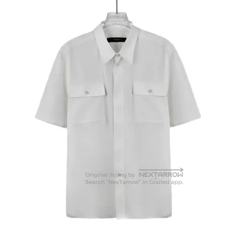 Givenchy Givenchy White Cotton Short Sleeve Shirt . Size XXS / US 00 / IT 34 - 1 Thumbnail