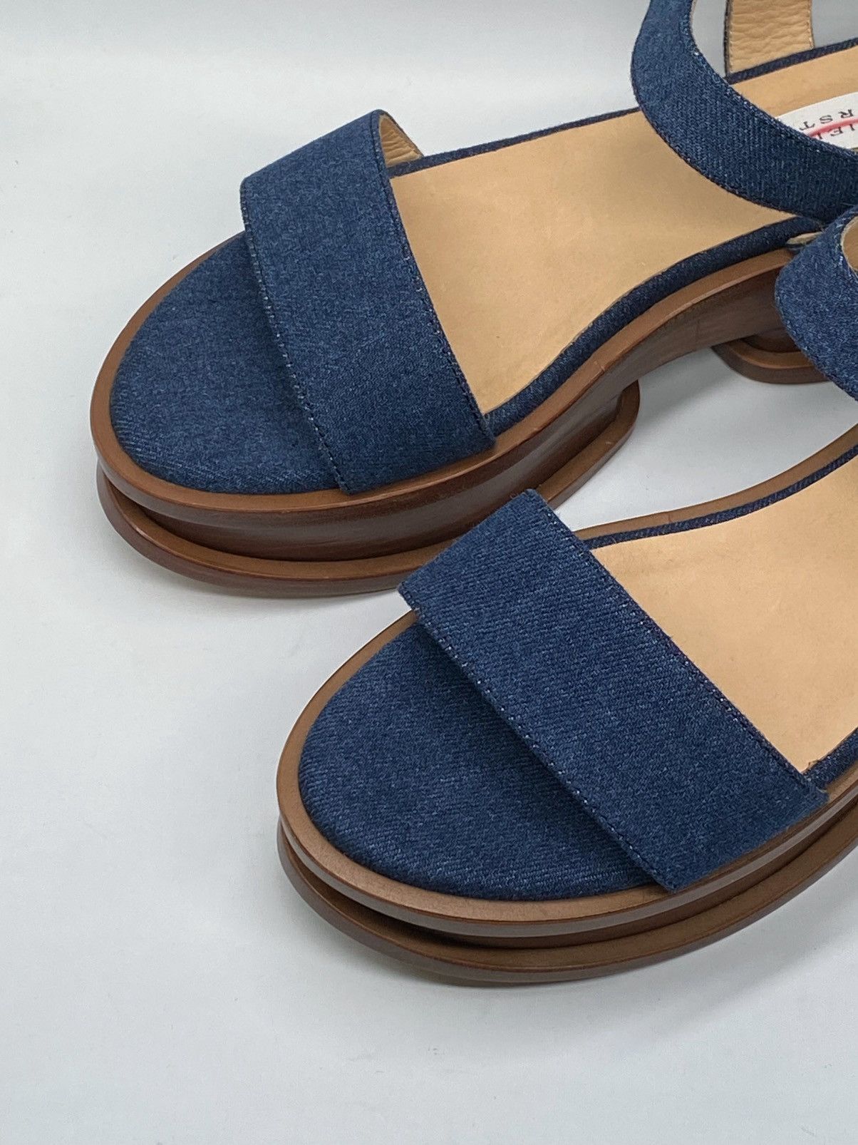 Gabriela Hearst Gabriela Hearst Michael 60MM Denim Wedge Sandals size 41.5 Size US 11.5 / IT 41.5 - 4 Thumbnail