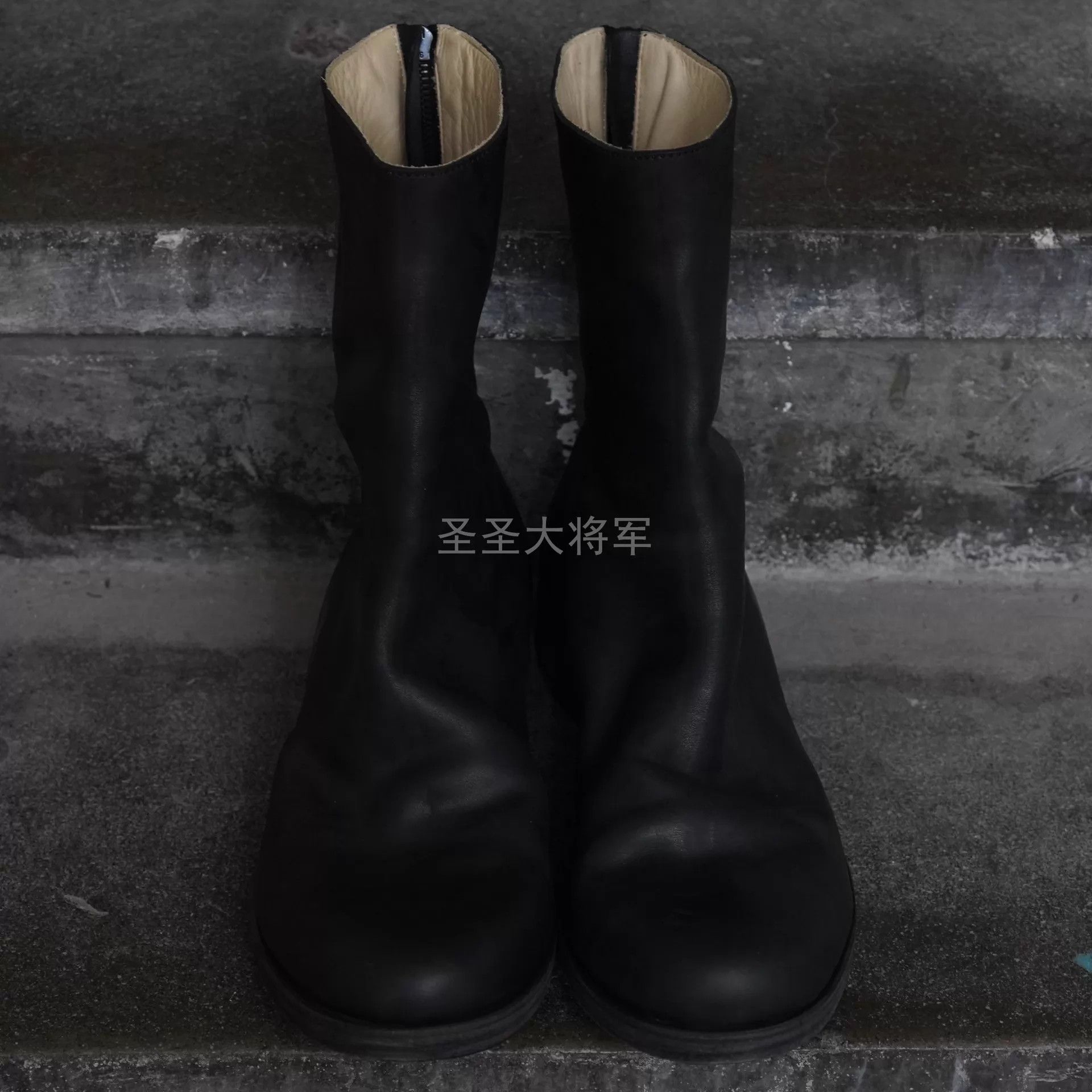 Ma+ M.A+ Maurizio Amadei Black Calf Back-Zip Boots 42 Size US 9 / EU 42 - 2 Thumbnail