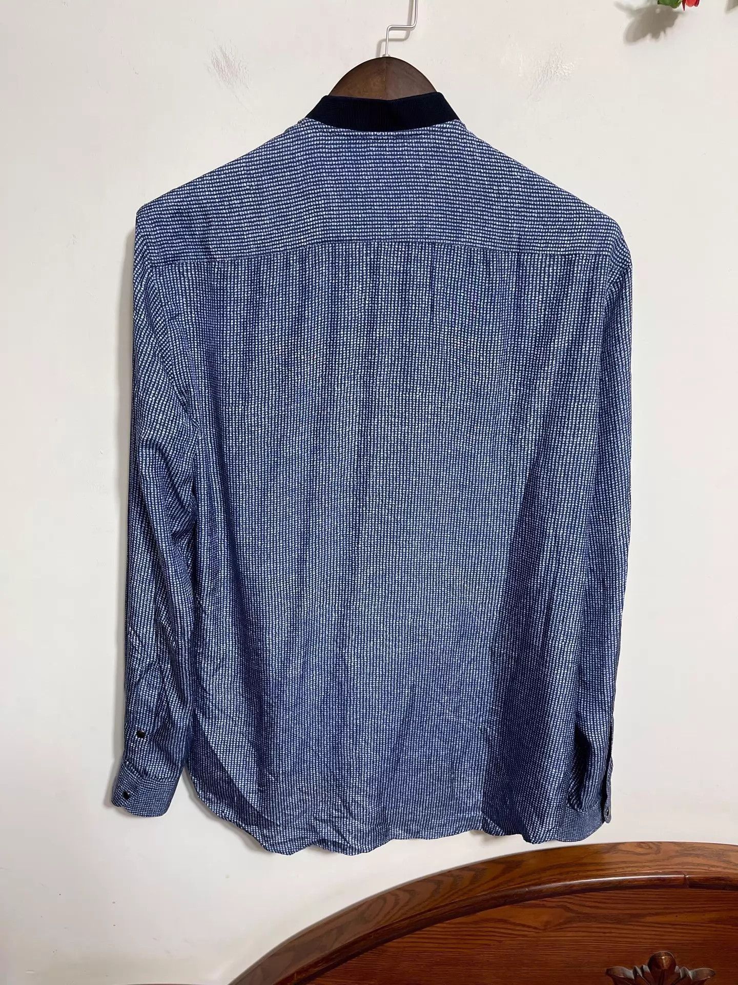 Giorgio Armani Blue Long-Sleeve Button-Up Shirt Size US XXS / EU 40 - 2 Thumbnail