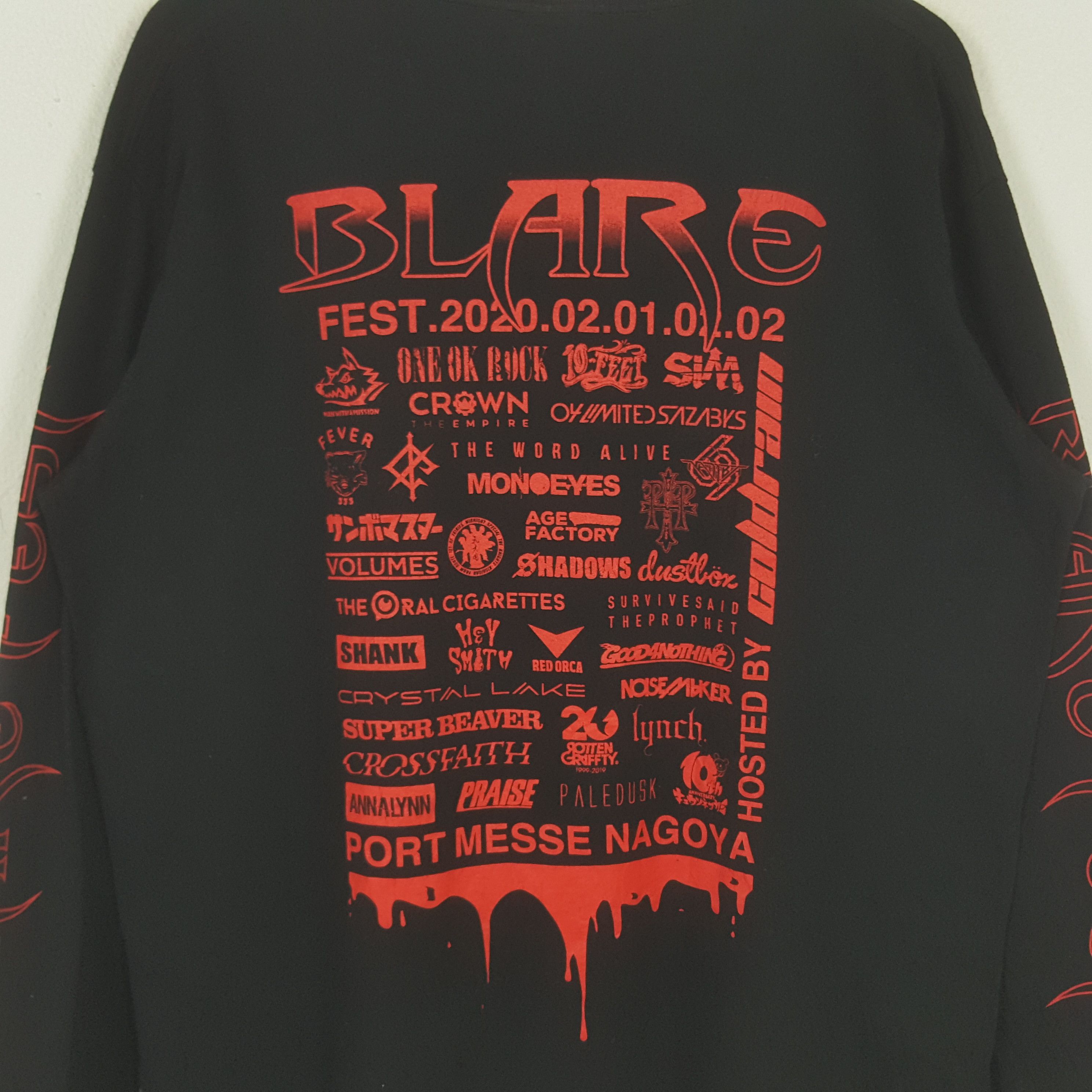 Band Tees Vintage Blare Fest American Rock Band Long Sleeve Tshirt Size US XL / EU 56 / 4 - 2 Thumbnail