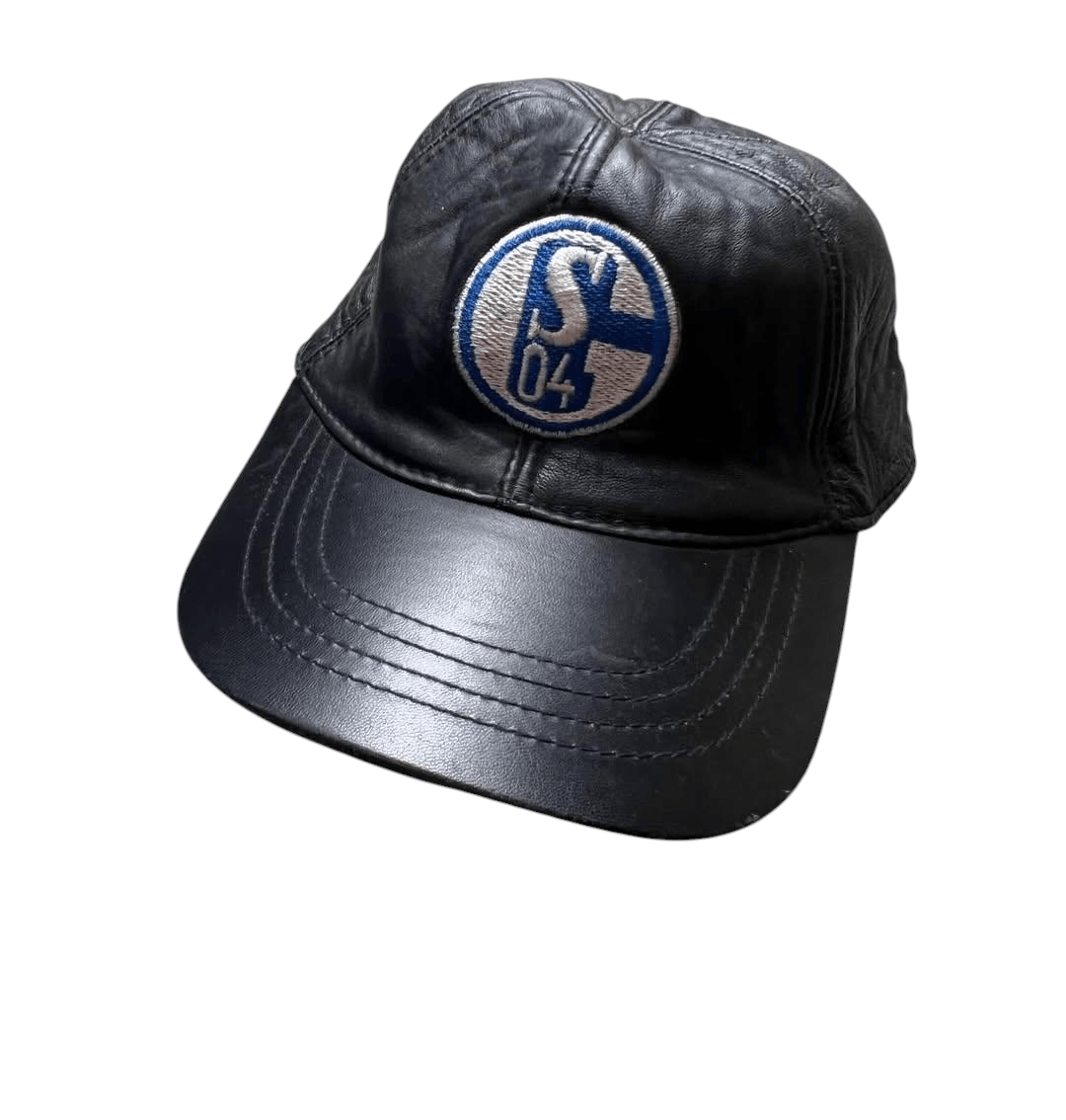 Vintage Schalke 04 leather cap vintage Size ONE SIZE - 1 Thumbnail