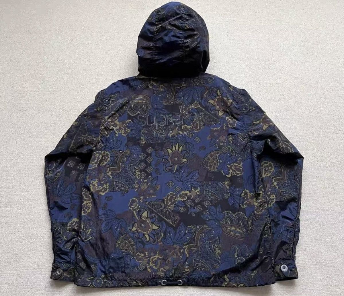 Stone Island × Supreme Supreme stone island anroak bandana jacket navy Size US L / EU 52-54 / 3 - 2 Thumbnail