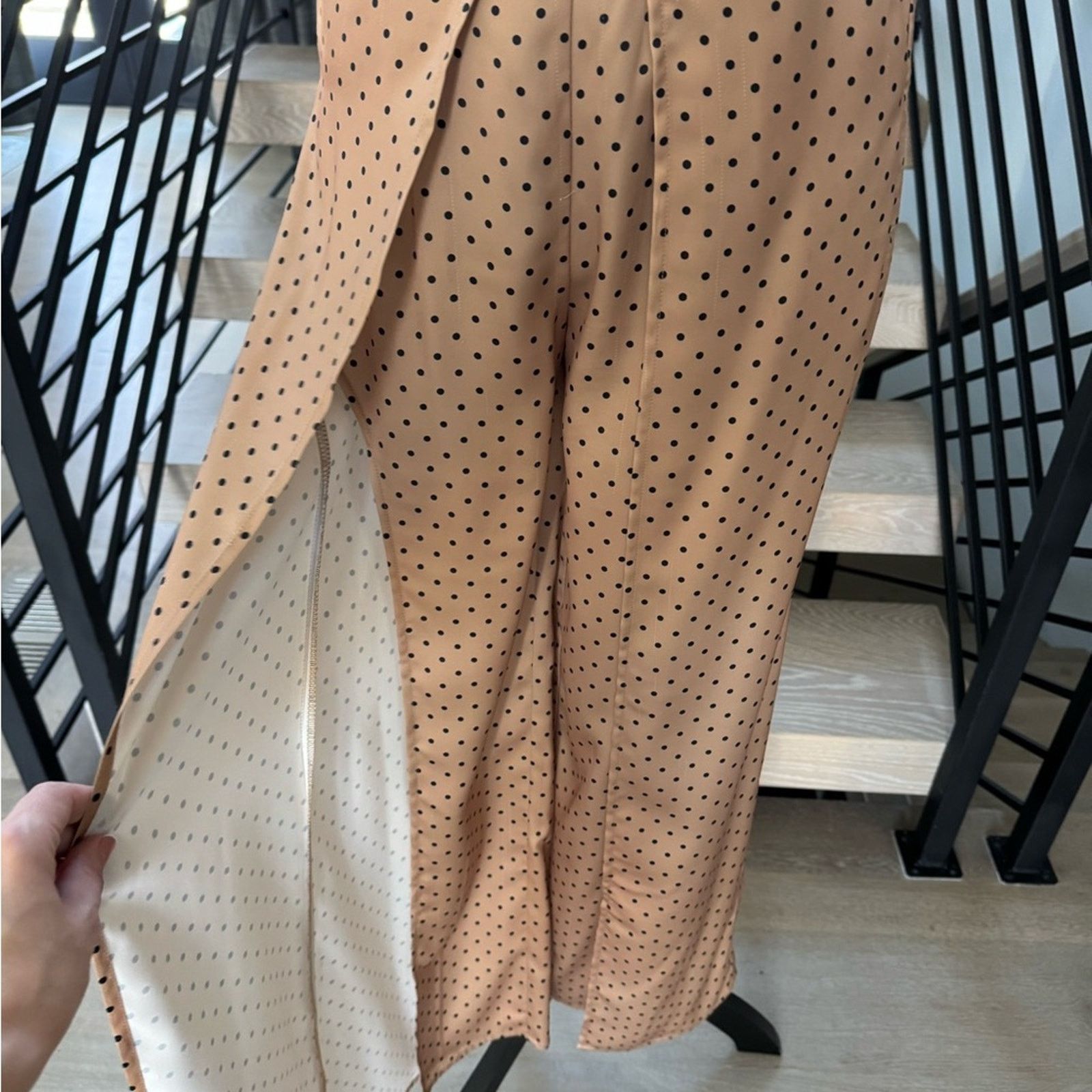 Other Stylish Tan Polka Dot Two-Piece Set Size 25" / US 0 / IT 36 - 9 Thumbnail