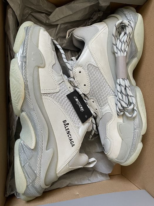 triple s clear sole grey