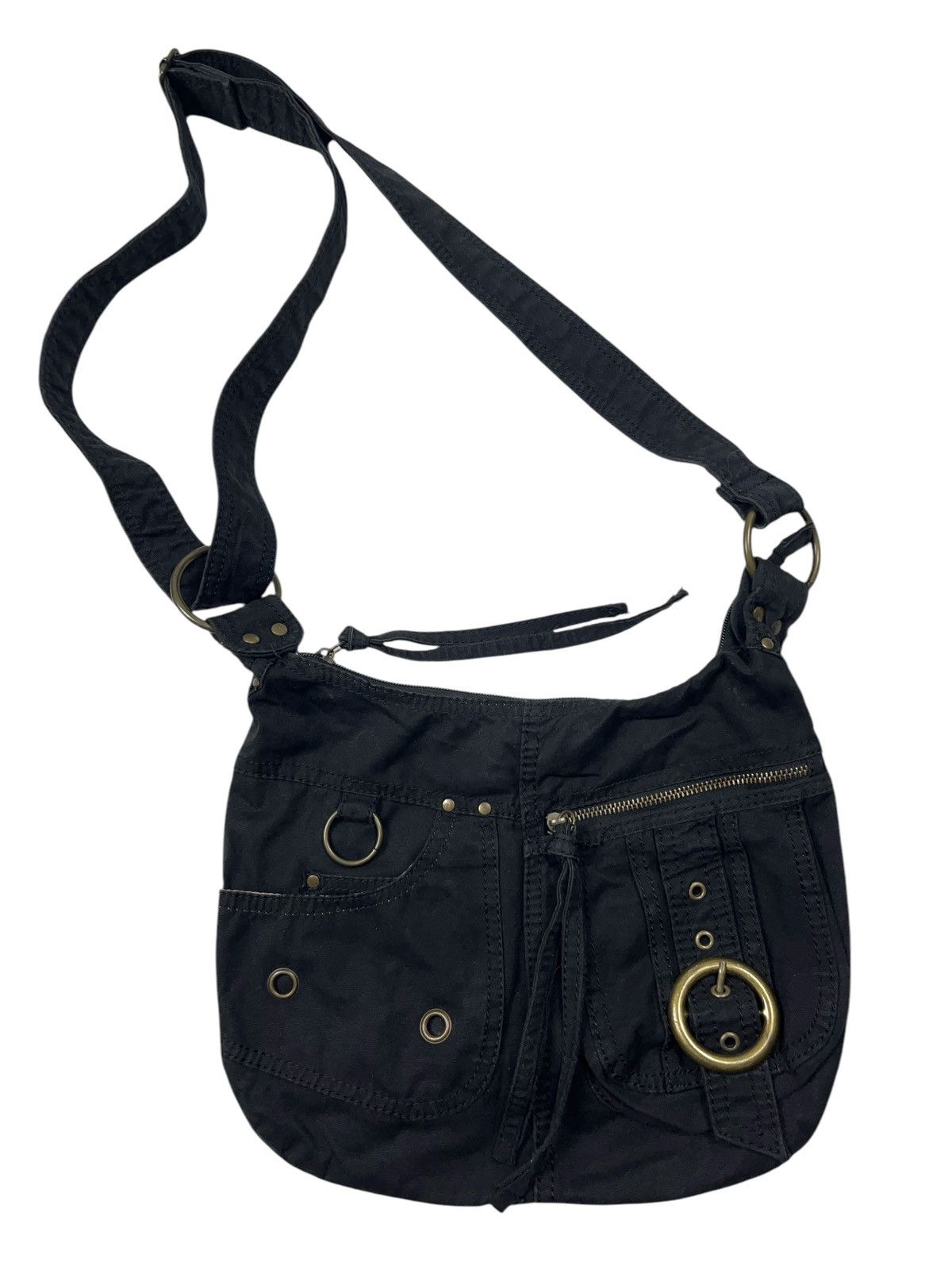 Vintage Vintage y2k Crossbody Bag Diesel Style Multi Pocket Size ONE SIZE - 1 Thumbnail