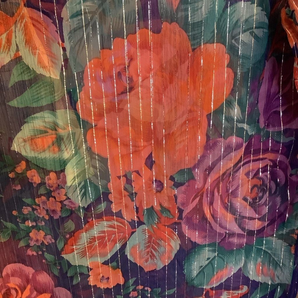 Anthropologie Women's Aratta Floral Dress M Blue purple Orange Size M / US 6-8 / IT 42-44 - 15 Thumbnail