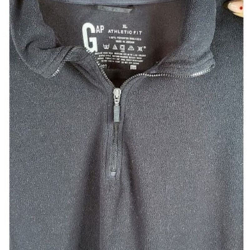 Gap GAP Athletic Fit Black Half Zip Pullover Size XL Size XL / US 12-14 / IT 48-50 - 3 Thumbnail