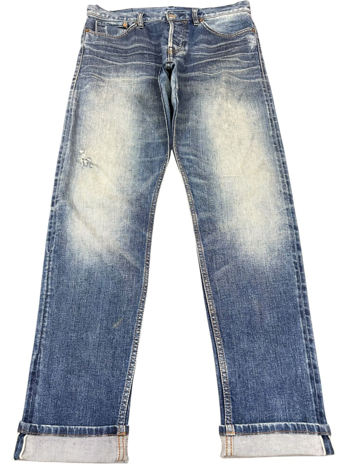 H&M Vintage H&M Selvedge Faded Distressed Jeans Size US 32 / EU 48 - 1 Thumbnail