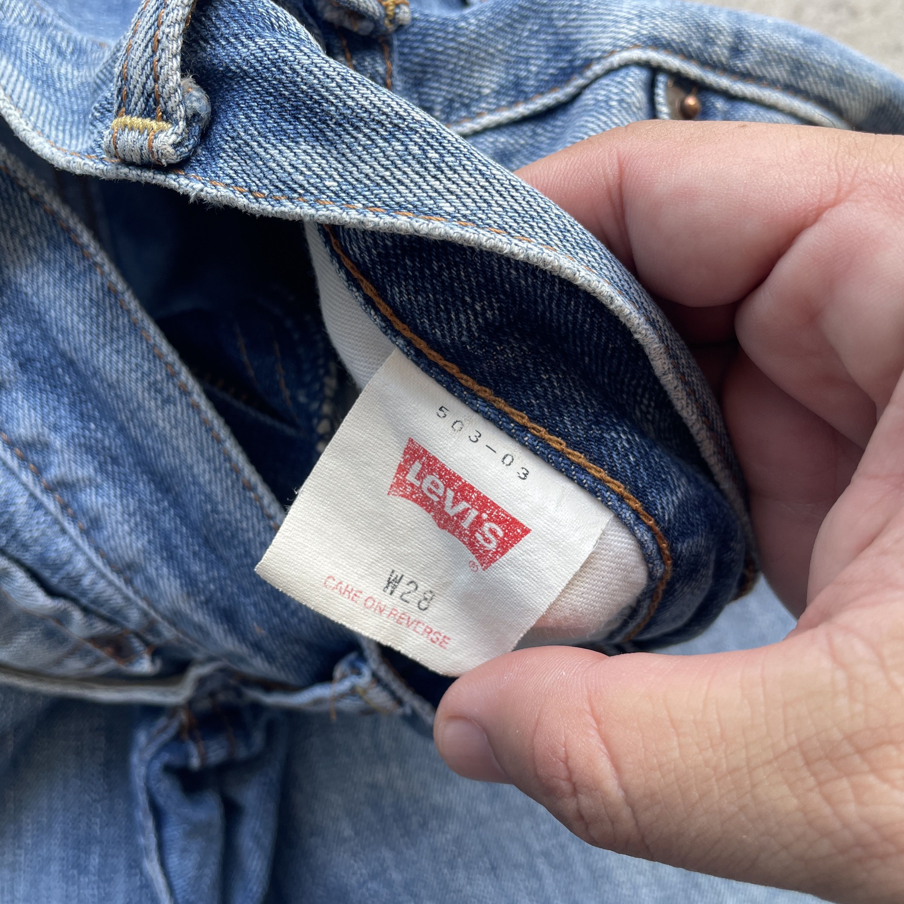 Levi's Vintage Levi’s 503 Denim Faded Jeans Pants W28x34.5 Size US 28 / EU 44 - 8 Thumbnail