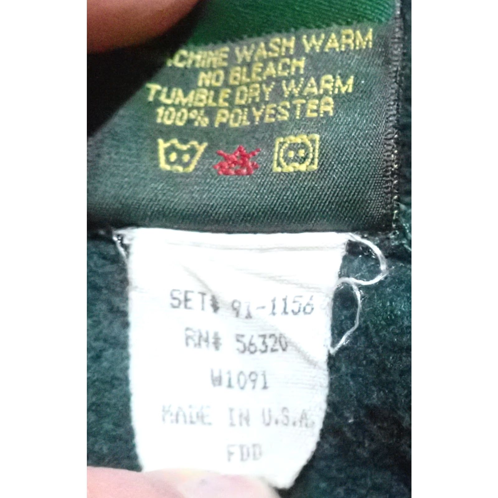 Vintage VINTAGE Cabela's Full Body Sleep Sack One Size Men's Green Fleece Pajama Zip Up Pocketed USA Made Size US M / EU 48-50 / 2 - 4 Thumbnail