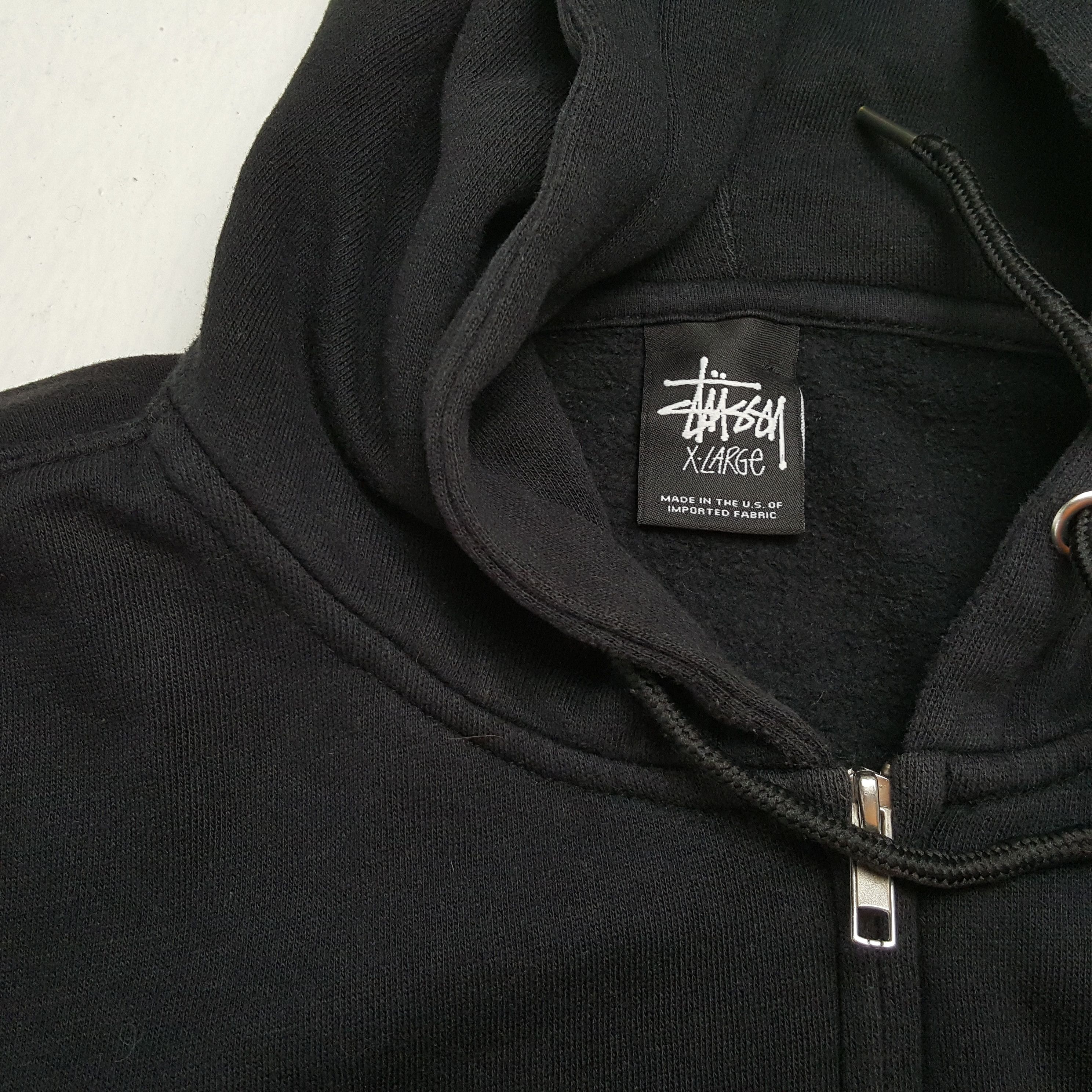 Stussy × Vintage STUSSY Streetwear Style Big Logo Design Zipper Hoodies Size US L / EU 52-54 / 3 - 9 Thumbnail