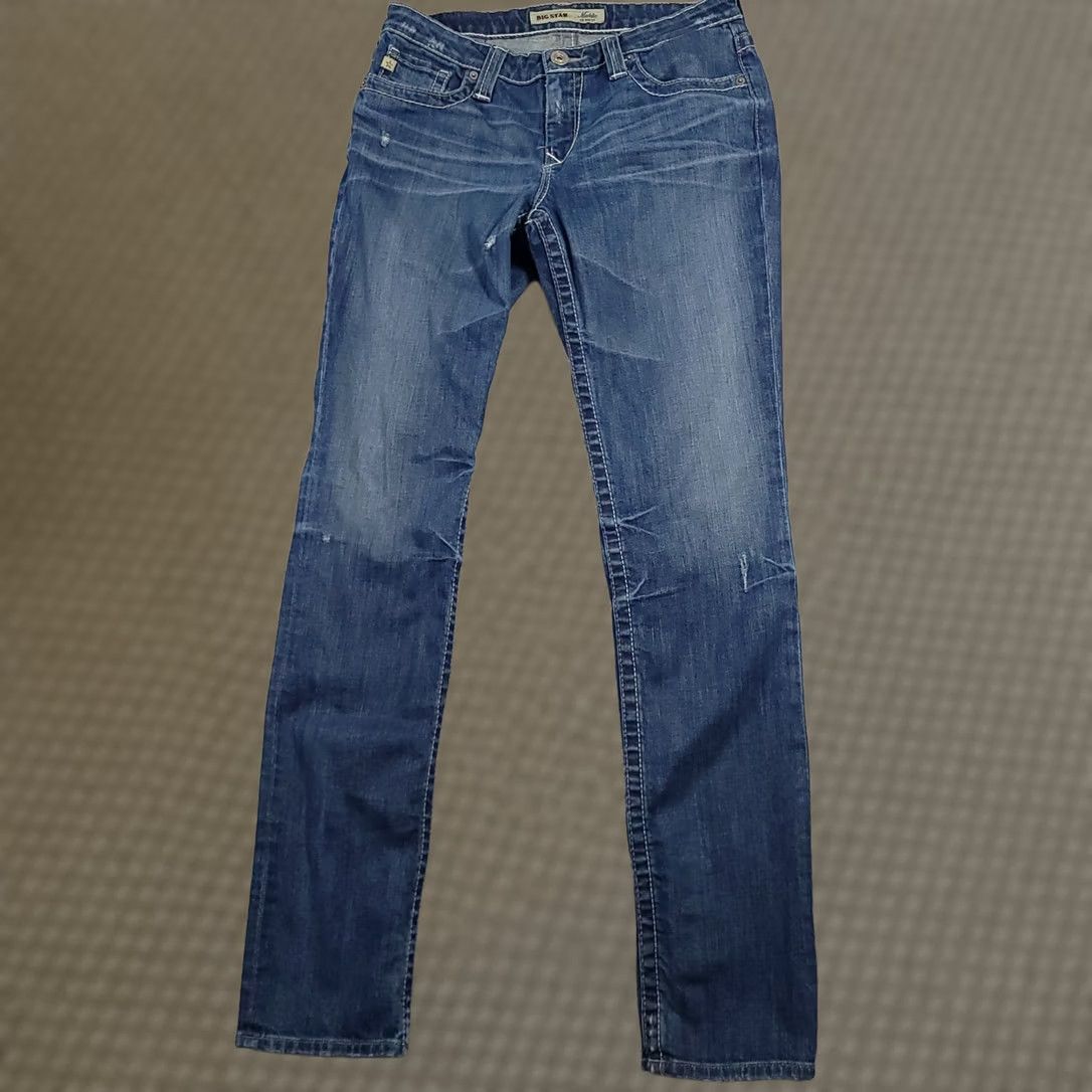 Denime BIG STAR Jeans Women's 28L Maddie Mid Rise Distressed Stretch Denim Cowgirl Jeans Size 28" / US 6 / IT 42 - 1 Thumbnail