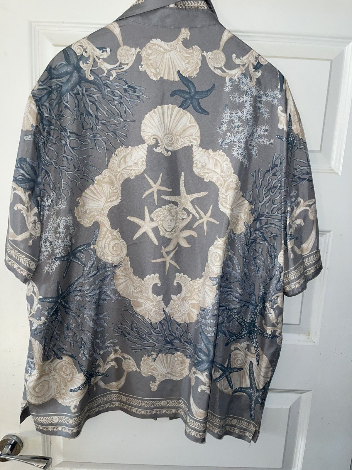 Versace Versace La Coupe des Dieux silk shirt - Blue Size US XL / EU 56 / 4 - 3 Thumbnail