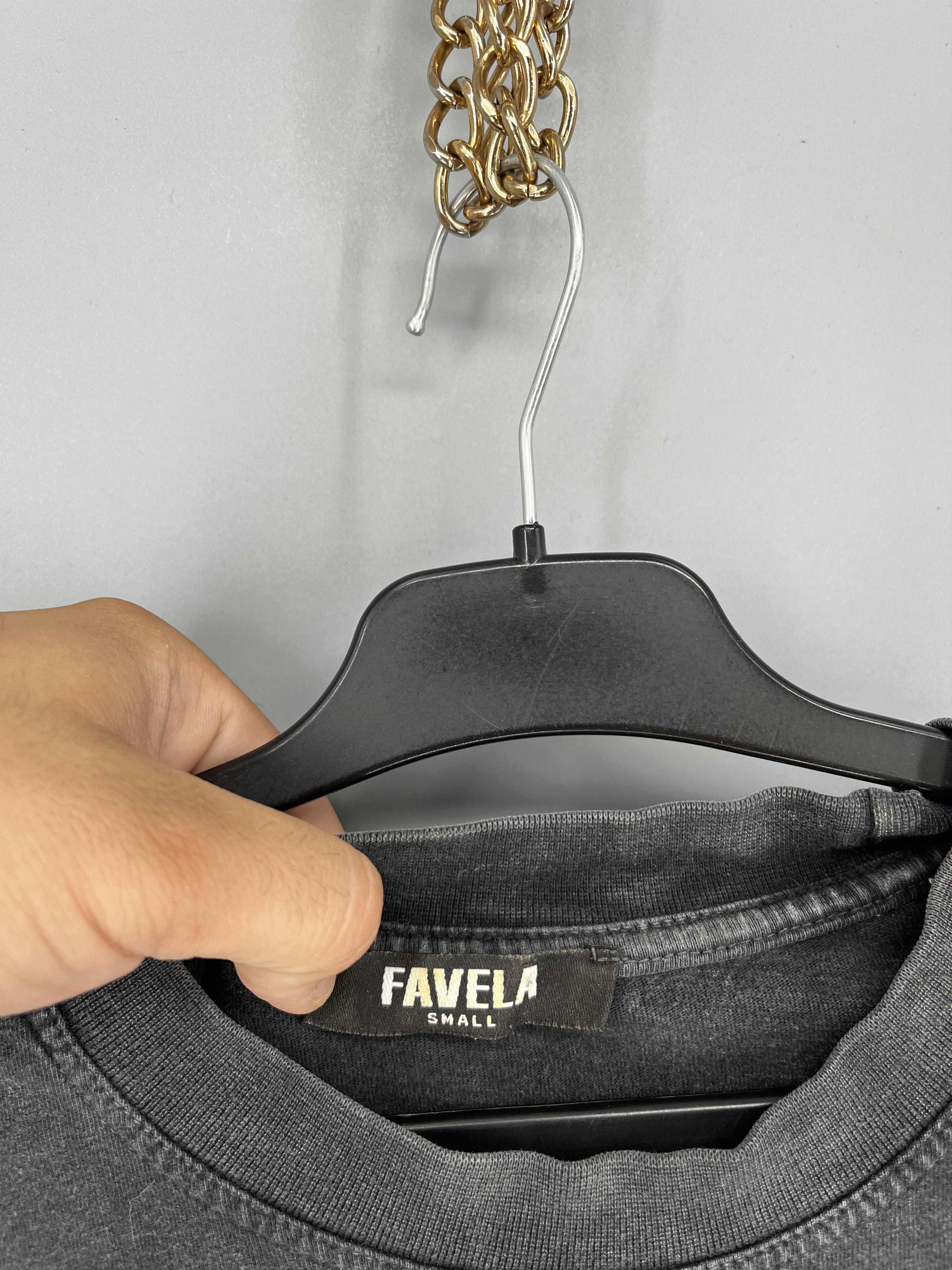 FAVELA FAVELA Vintage Wolf Tee “Wild Heart” Washed Black S Size US S / EU 44-46 / 1 - 7 Thumbnail