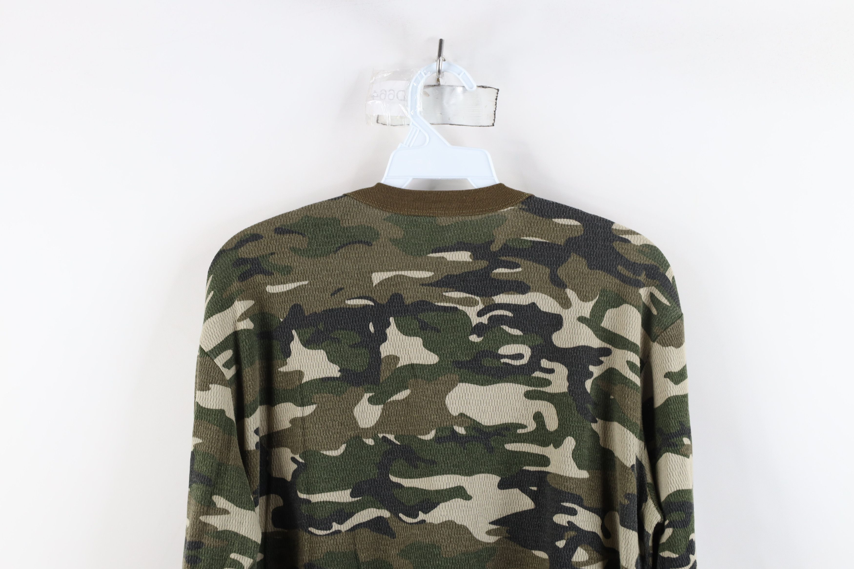 Vintage Vintage 90s Y2K Streetwear Waffle Knit Long Sleeve T-Shirt Size US S / EU 44-46 / 1 - 8 Thumbnail