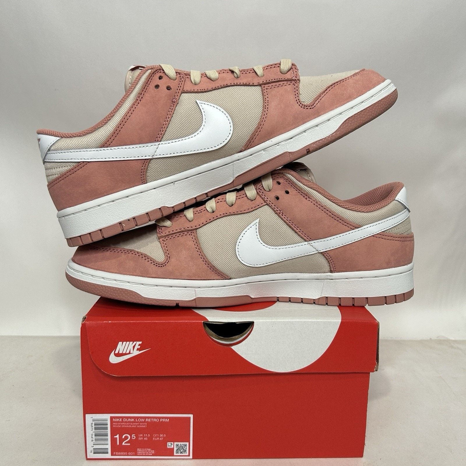 Nike Nike Dunk Low Premium “Red Stardust” Size US 12.5 / EU 45-46 - 3 Thumbnail