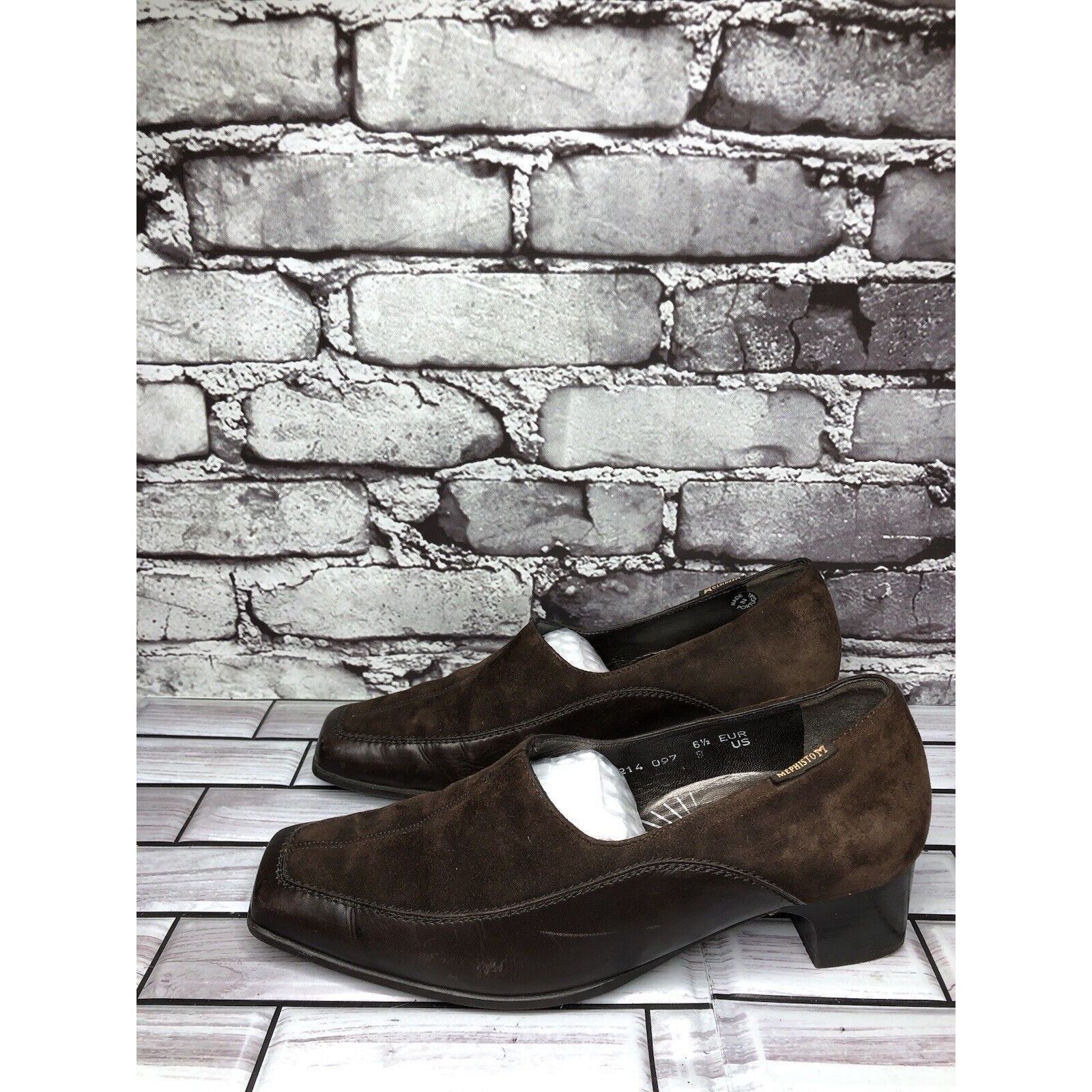 Mephisto Mephisto Brown Suede Leather Square Toe Split Toe Loafers He Size US 9 / IT 39 - 12 Thumbnail