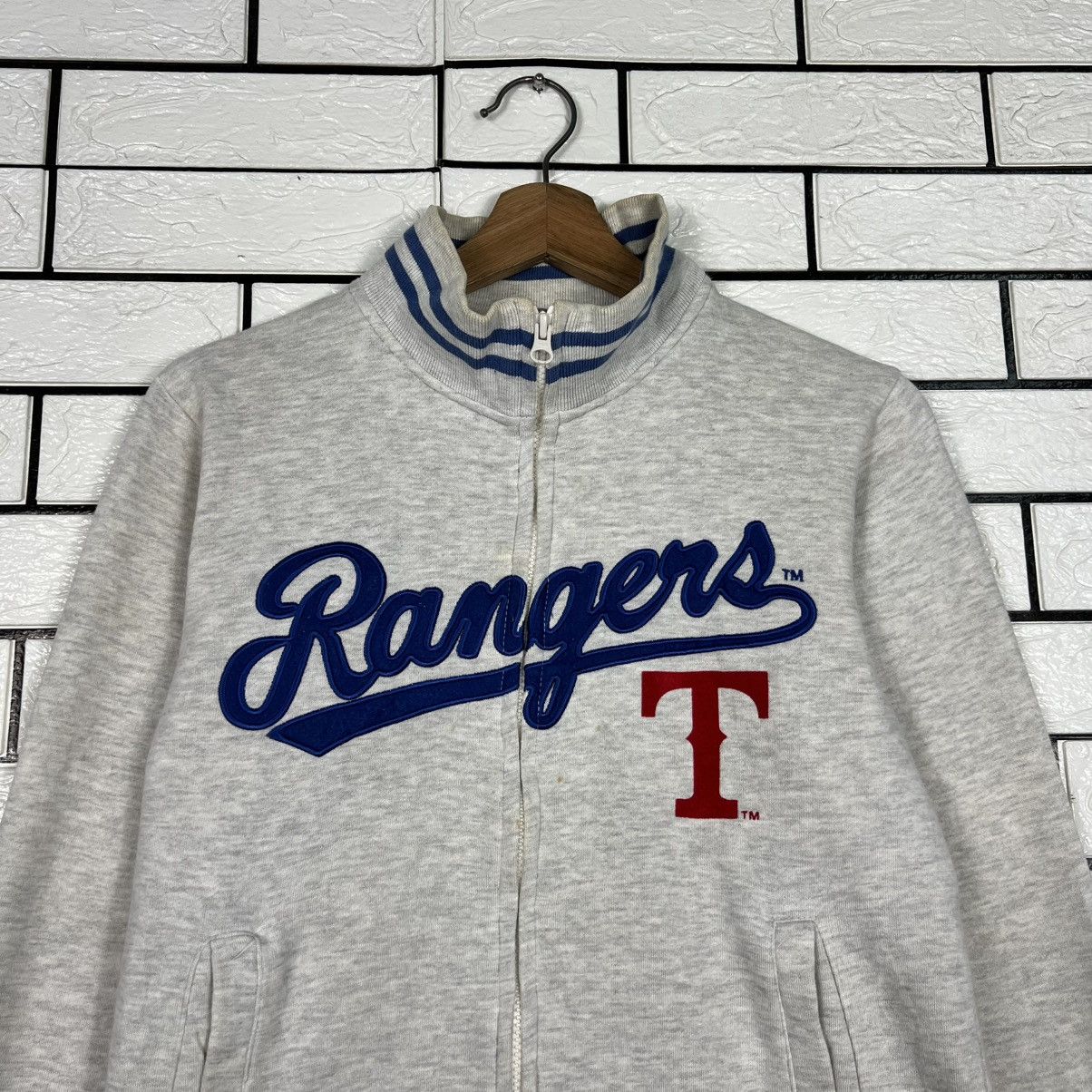 MLB MLB RANGERS T Big Logo Turtleneck Sweater Jacket #4313-C195 Size US S / EU 44-46 / 1 - 2 Thumbnail