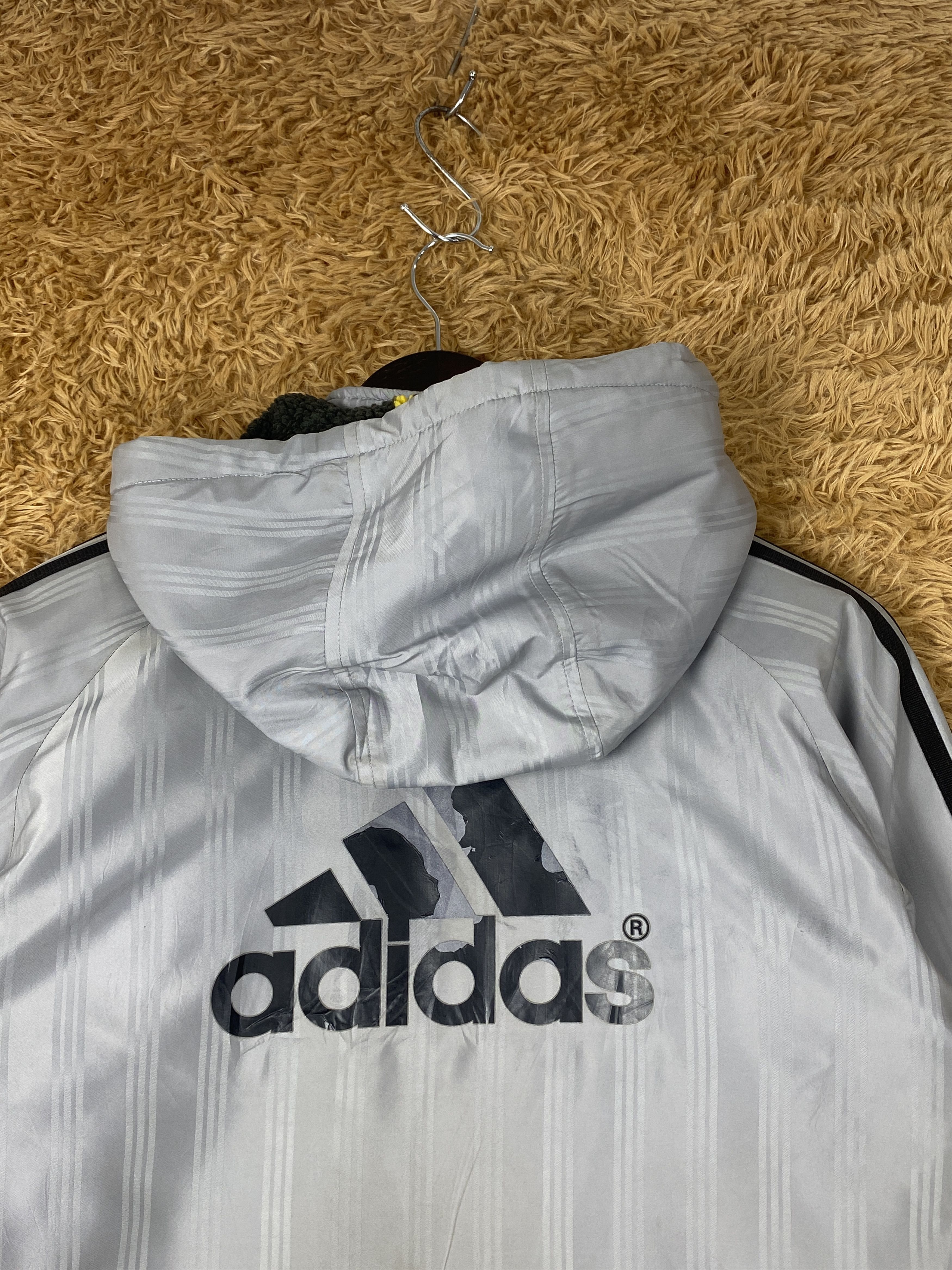 Adidas Vintage Adidas Hoodie Fleece Lining Long Jacket J2039 Size US S / EU 44-46 / 1 - 10 Thumbnail