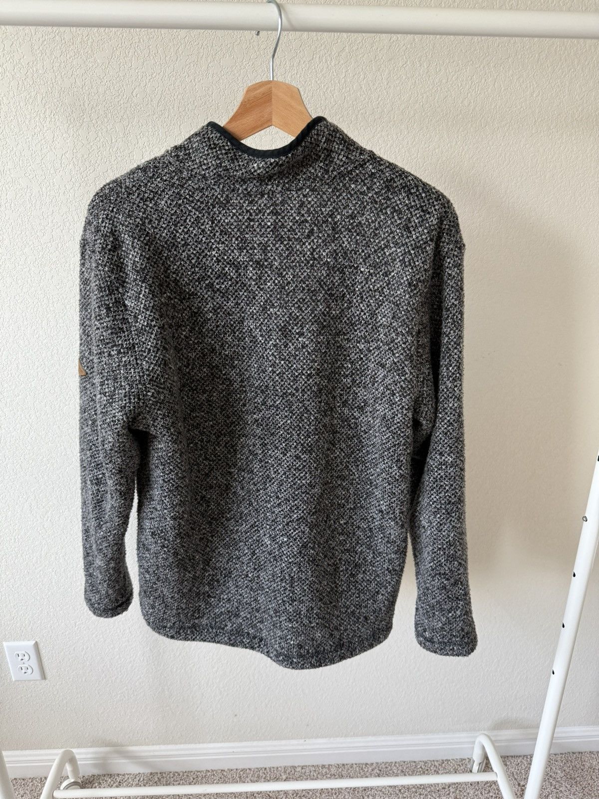 Orvis Fleece Lined 1/4 Zip Knit Sweater Size US M / EU 48-50 / 2 - 5 Thumbnail