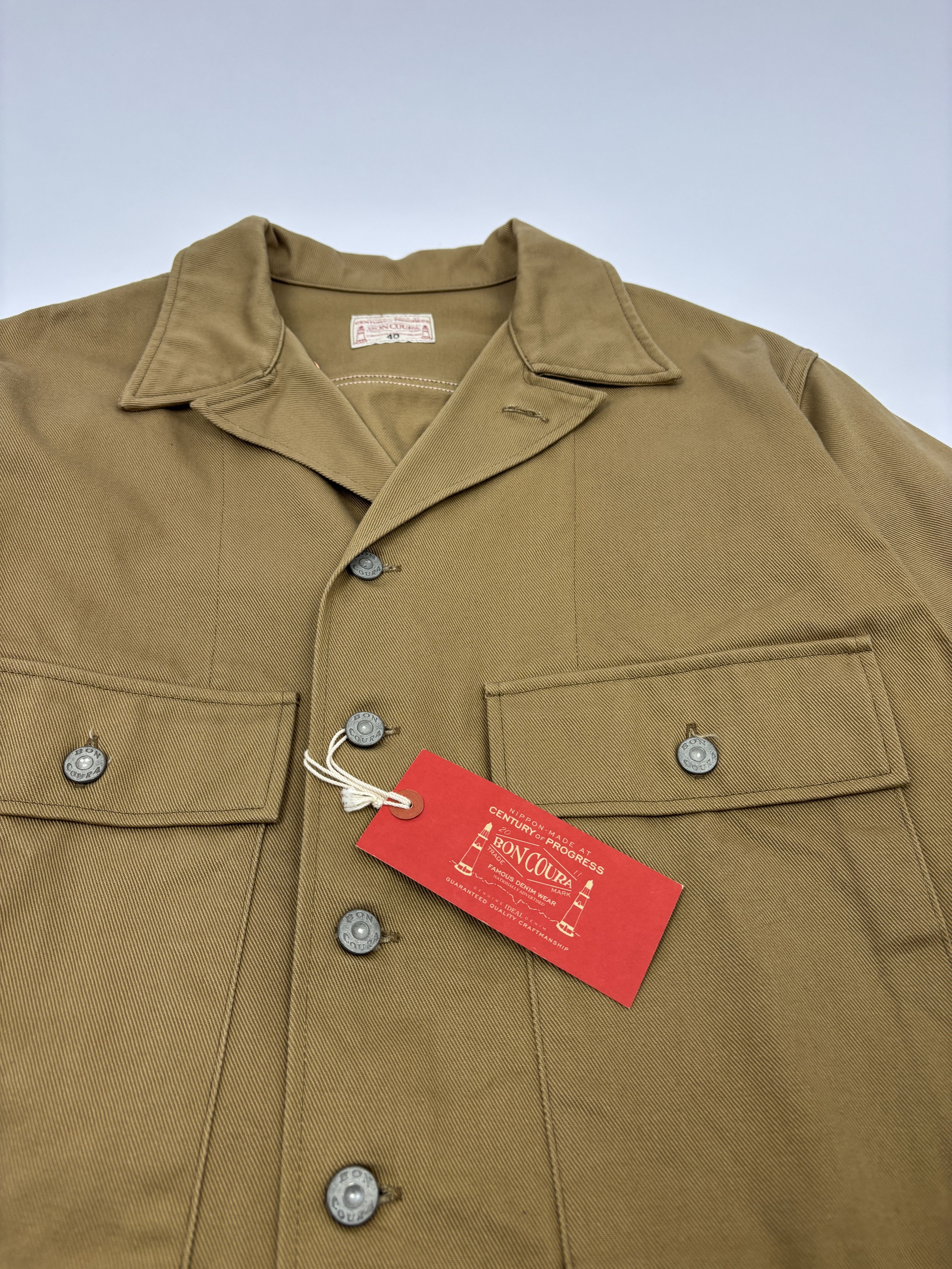 BONCOURA Boncoura B-43 English Twill Jacket Khaki Size US L / EU 52-54 / 3 - 7 Thumbnail