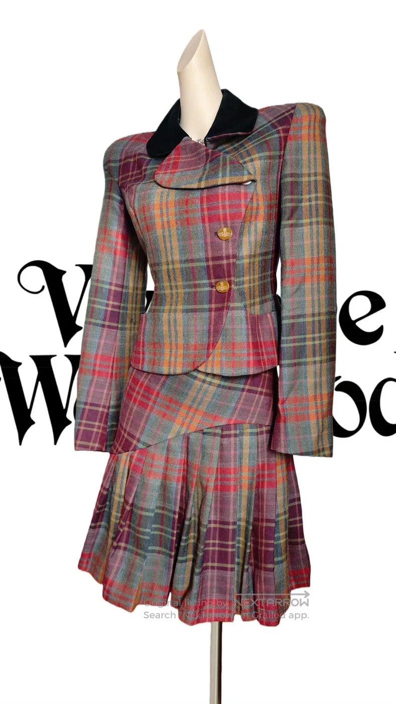 Vivienne Westwood Vivienne Westwood Plaid Woolen Suit Size S / US 4 / IT 40 - 3 Thumbnail