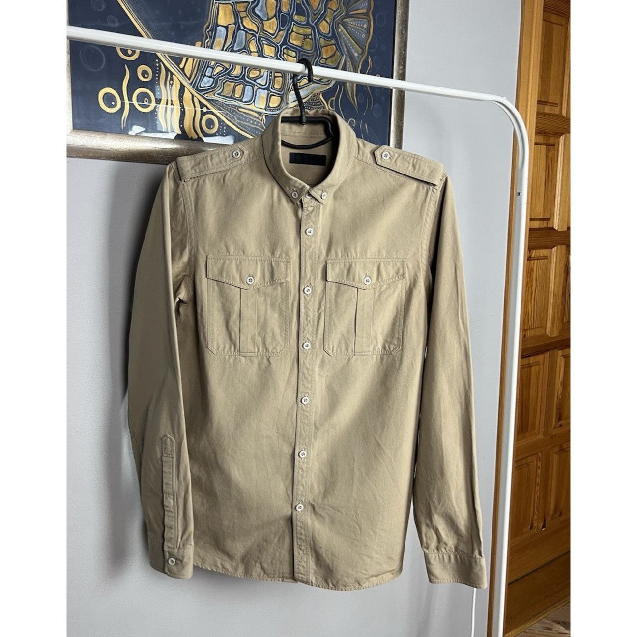 Burberry Prorsum RARE! Burberry Prorsum Men`s Beige Overshirt Jacket Size S Size US S / EU 44-46 / 1 - 2 Thumbnail