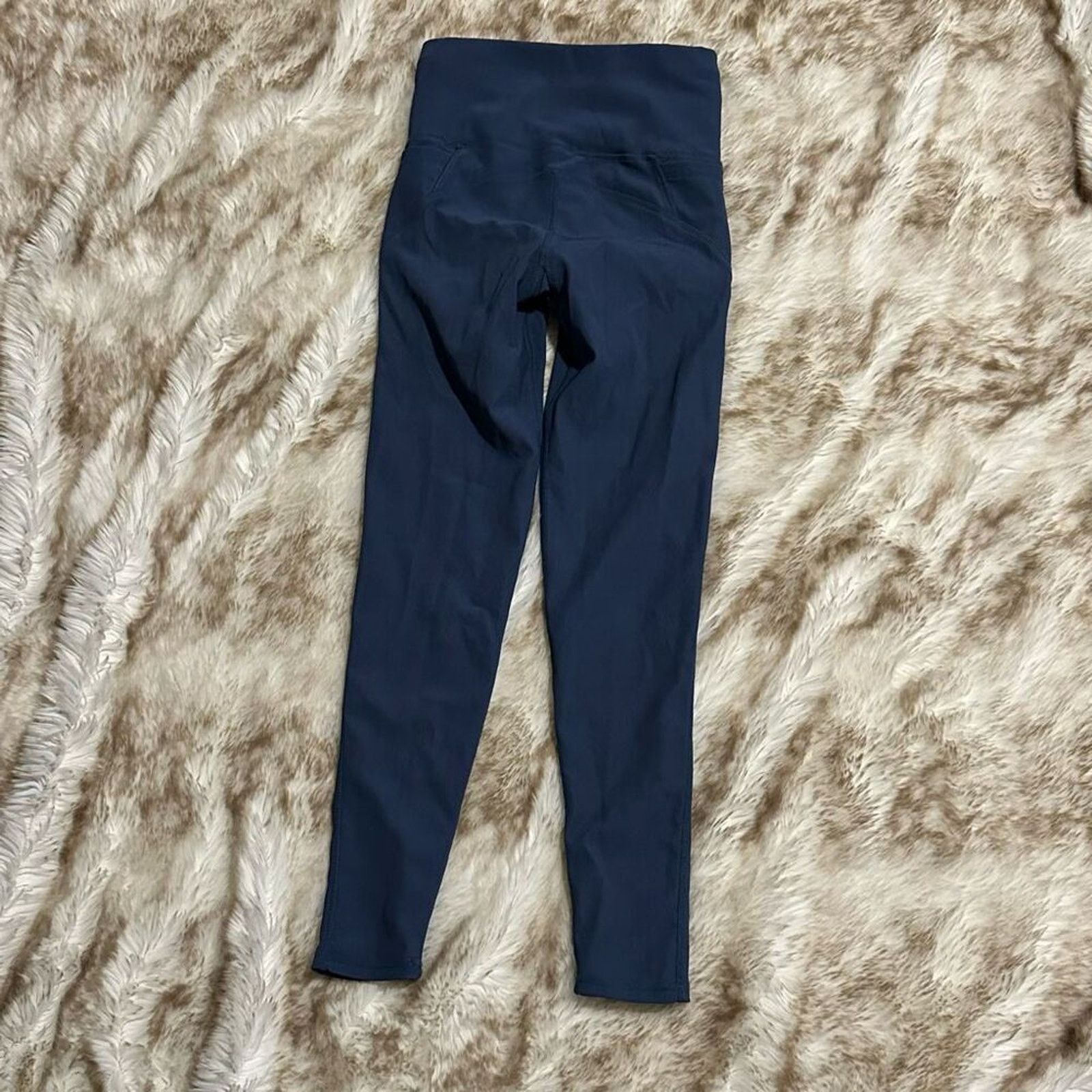 Kyodan Kyodan Blue Ribbed Workout Leggings | Sz XS Size 26" / US 2 / IT 38 - 6 Thumbnail