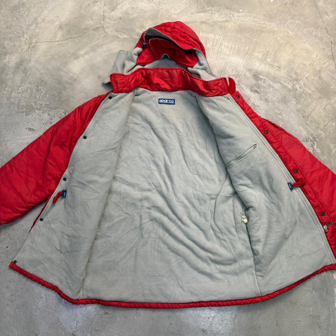 Gear for Sports Vintage Sparco Red Puffer Jacket / Parka - Made In Italy Size US XL / EU 56 / 4 - 3 Thumbnail