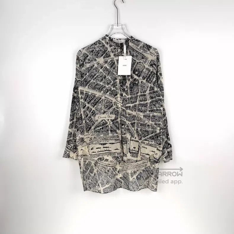 Dior Dior Beige, white and black city map short front and long Size XS / US 0-2 / IT 36-38 - 3 Thumbnail