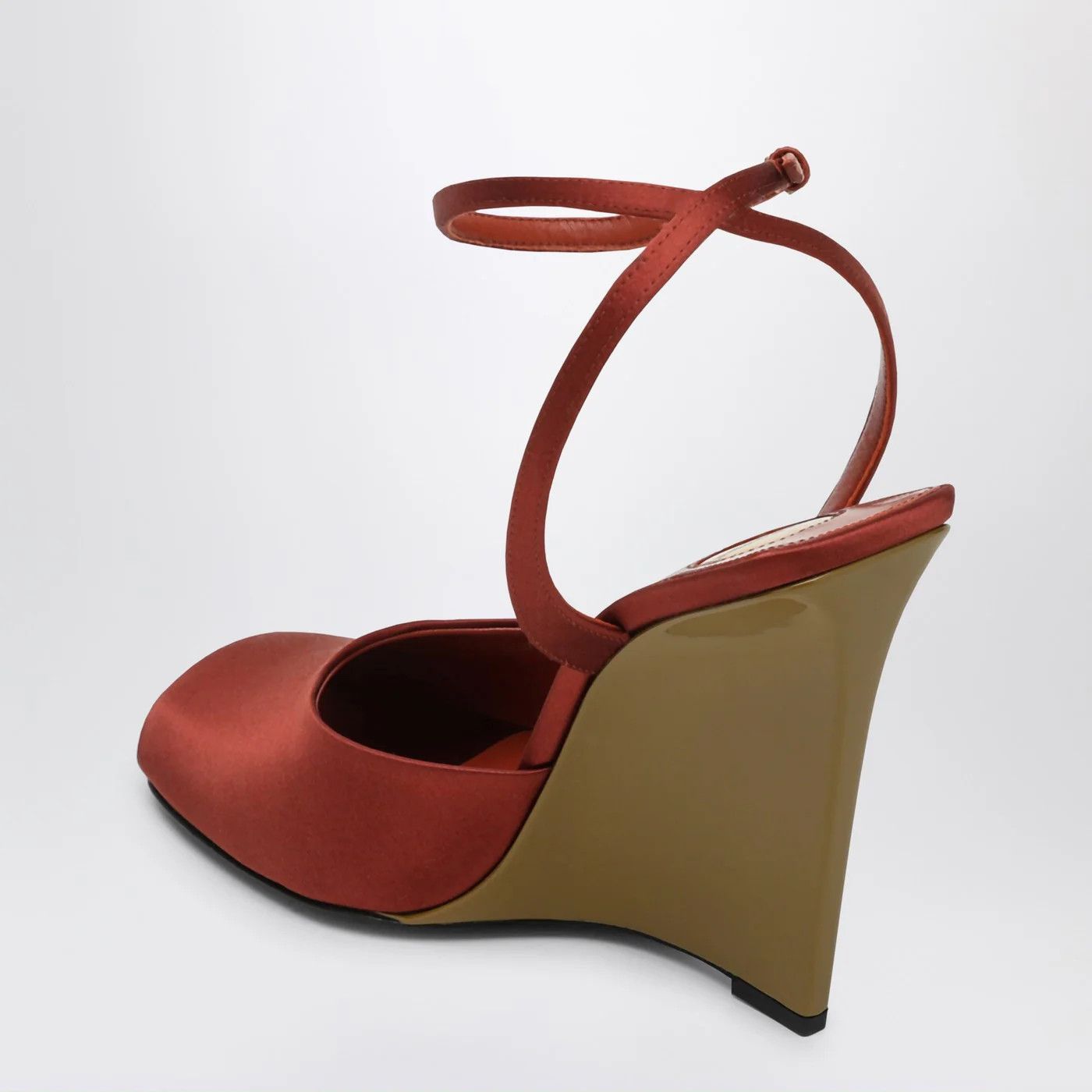 Saint Laurent Paris o1d2blof0526 Zeppe La Sandals in Brown Size US 7.5 / IT 37.5 - 4 Thumbnail