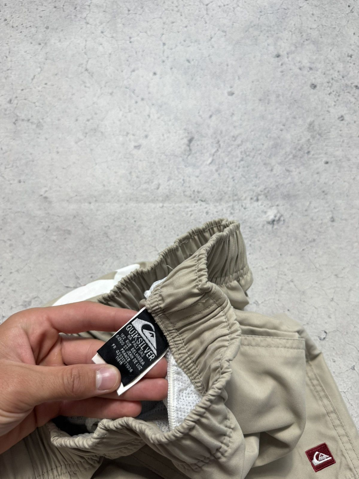 Quiksilver Quiksilver Vintage Nylon Shorts Big Logo Y2K Beige Size US 32 / EU 48 - 5 Thumbnail