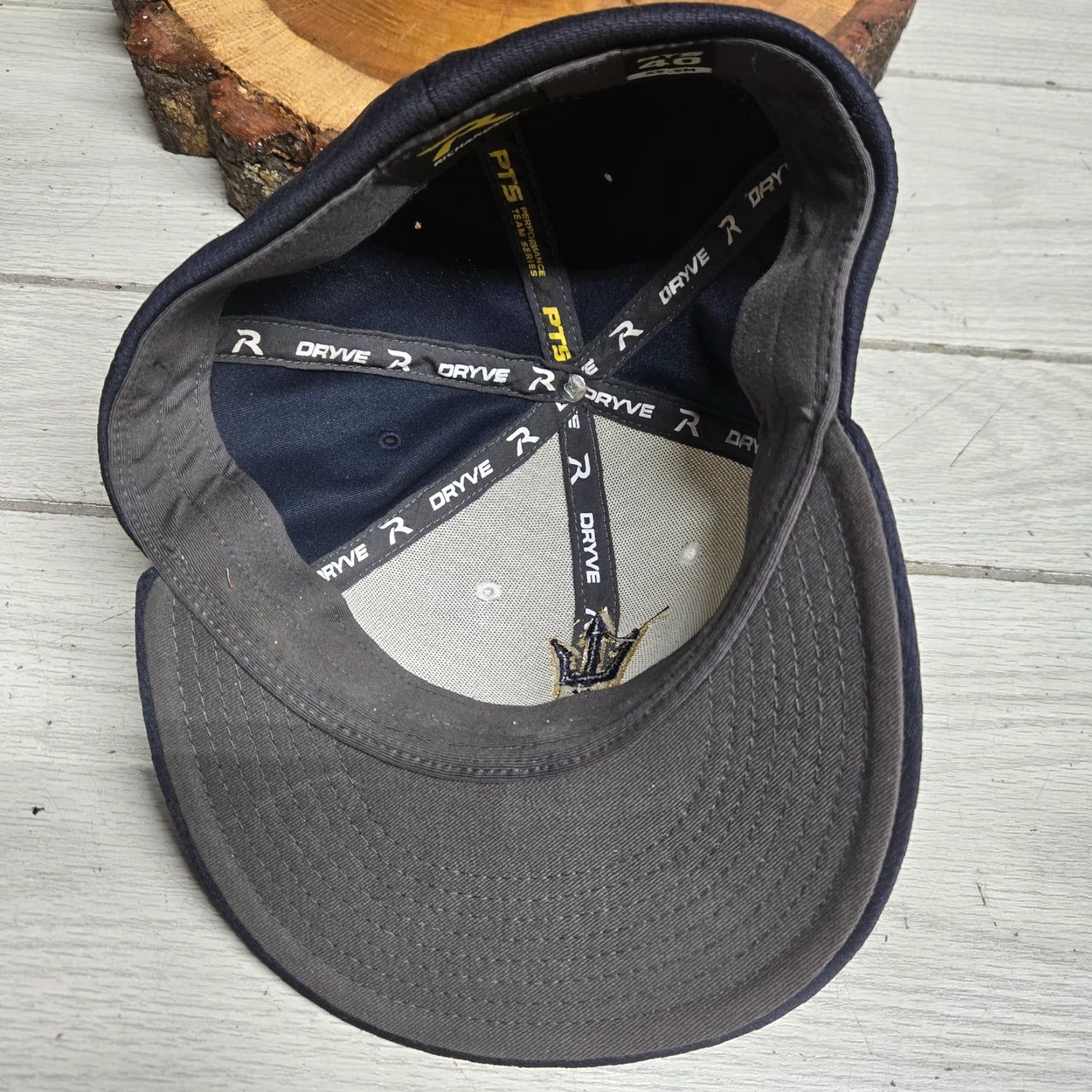 New Era VINTAGE New Era Christiansburg Blue Demons Baseball Cap Hat Unisex Adults Small Medium Blue Knit Logo 90s Virginia VA Size ONE SIZE - 5 Thumbnail