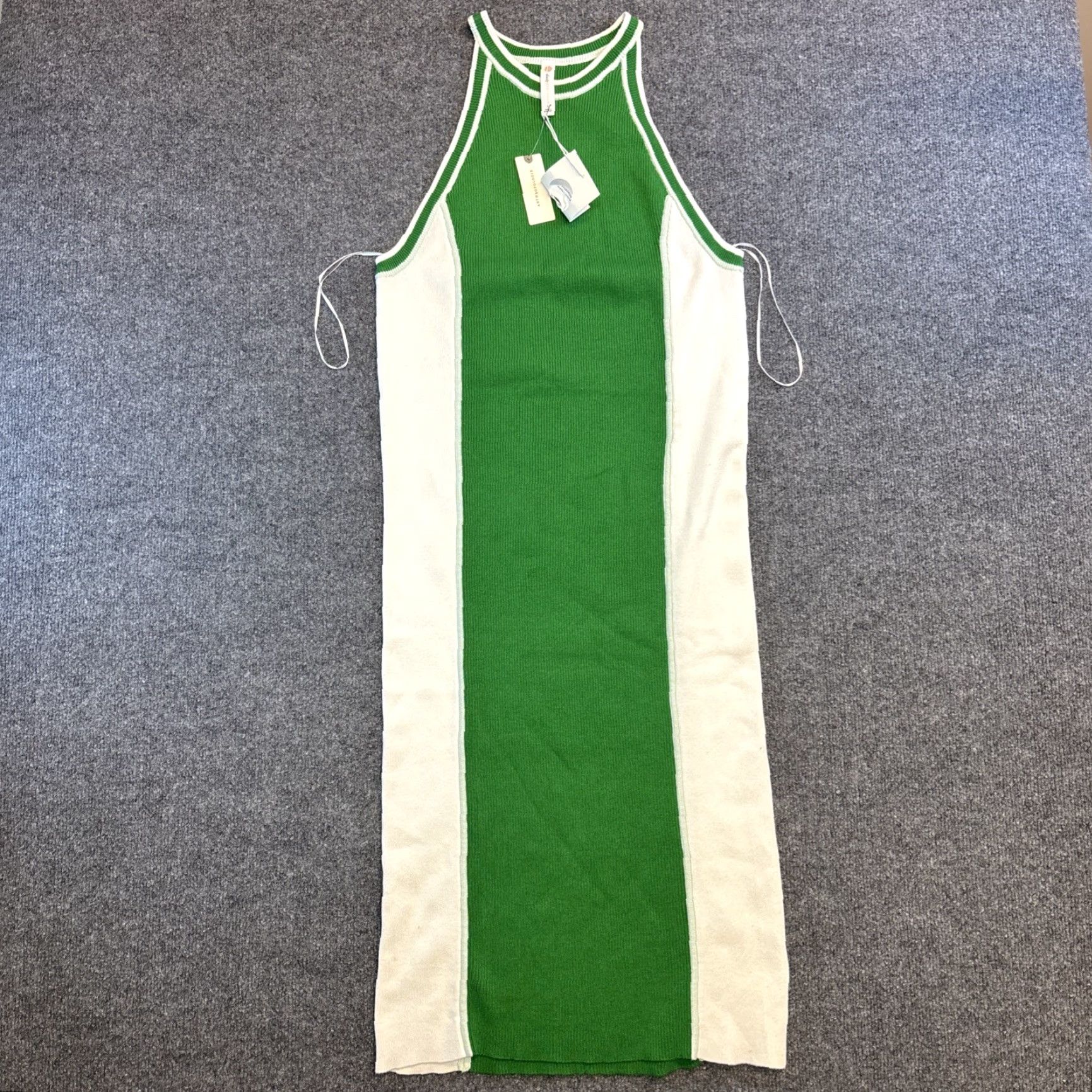 Anthropologie Anthropologie Daily Practice Bodycon Knitted Midi Dress Green Large NWT Casual Women Sleeveless Ribbed Knit Maxi? Size L / US 10 / IT 46 - 6 Thumbnail
